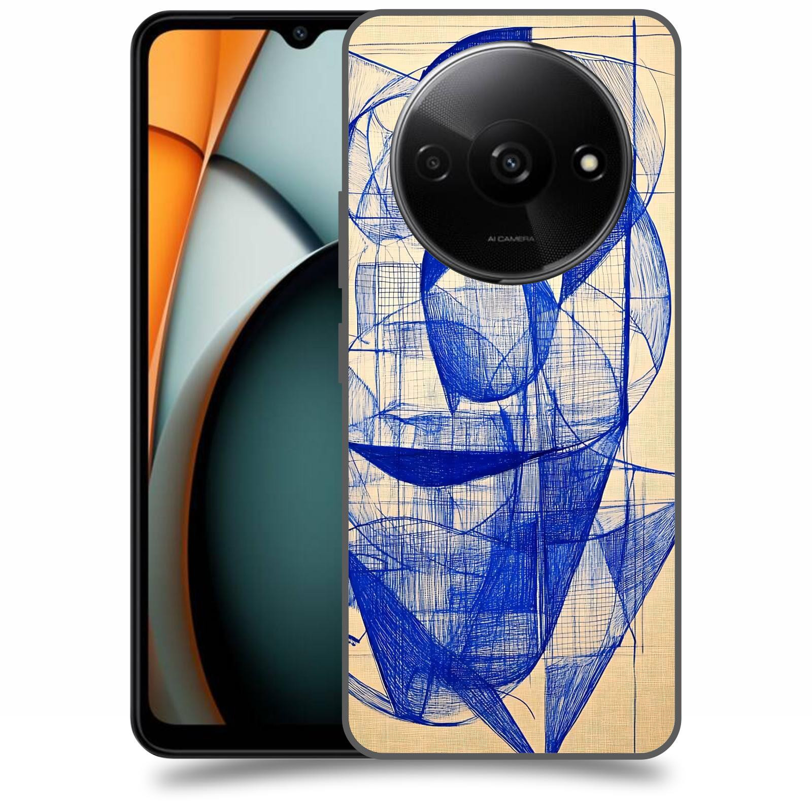 ACOVER Kryt na mobil Xiaomi Redmi A3 - Geometrický chaos