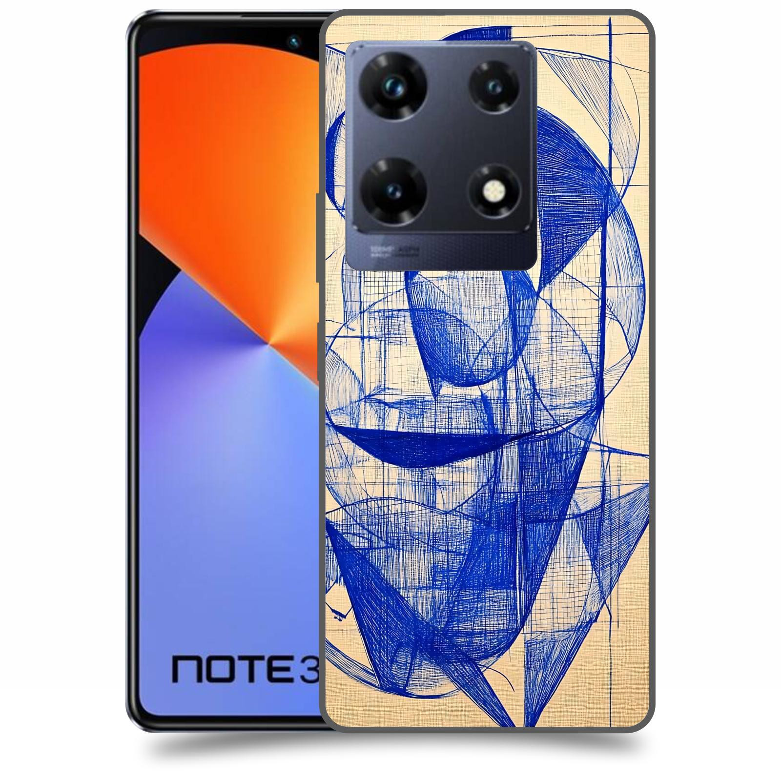 ACOVER Kryt na mobil Infinix Note 30 PRO - Geometrický chaos