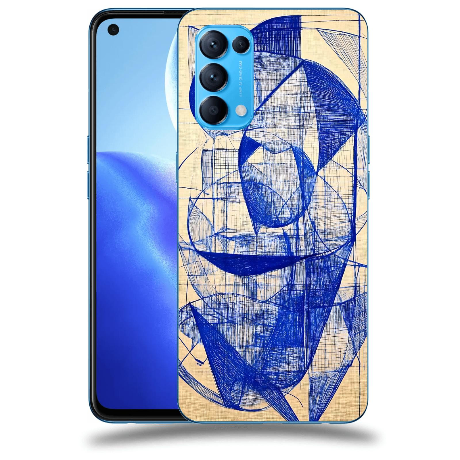 ACOVER Kryt na mobil OPPO Reno 5 5G - Geometrický chaos