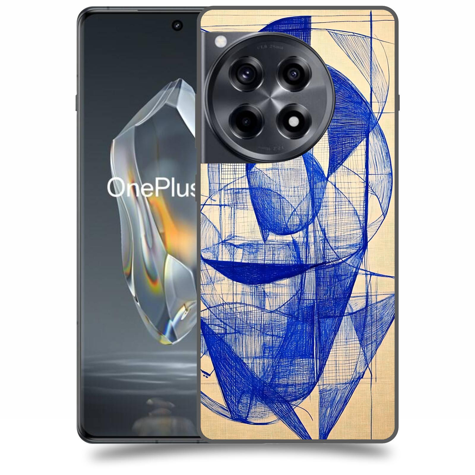 ACOVER Kryt na mobil OnePlus 12 - Geometrický chaos