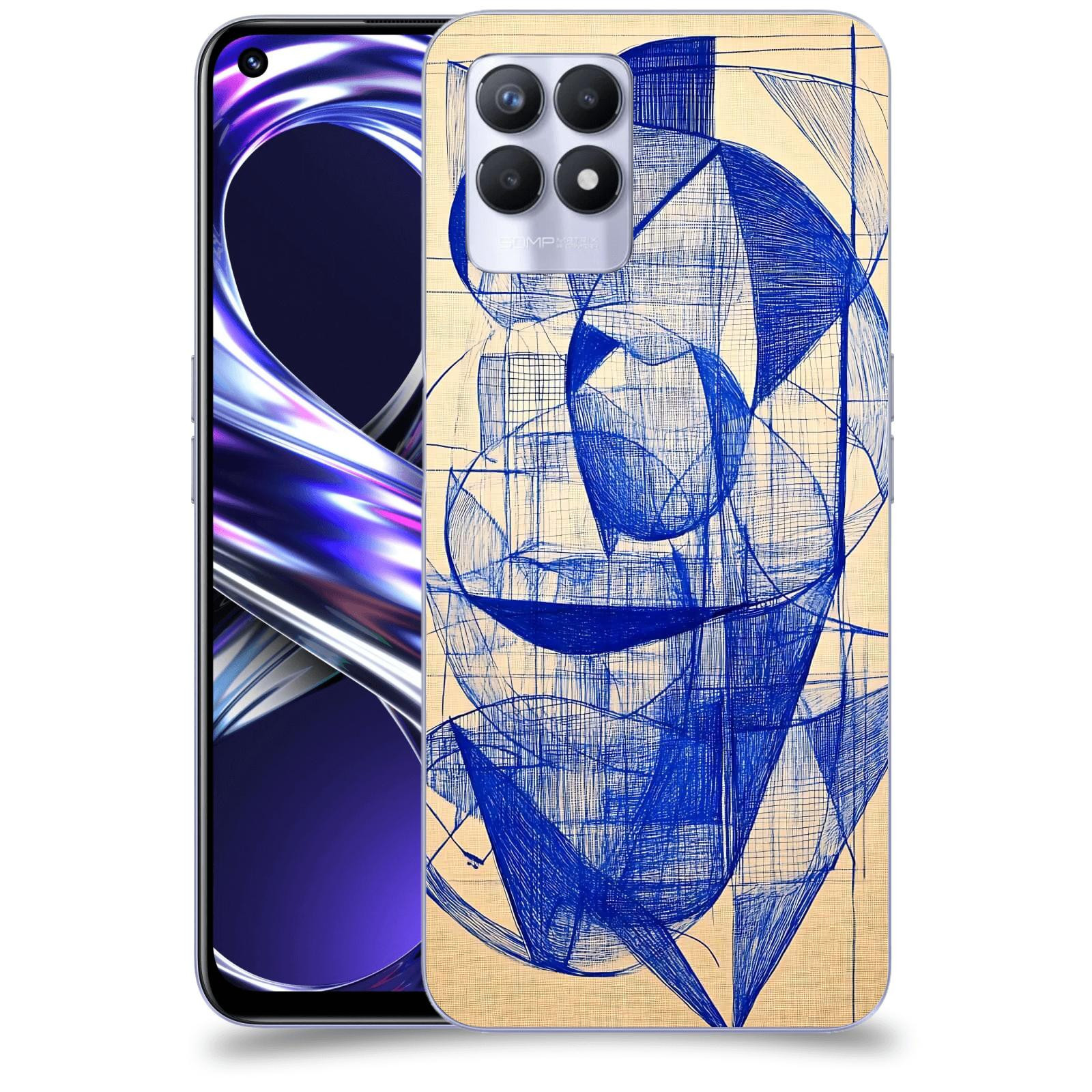ACOVER Kryt na mobil Realme 8i - Geometrický chaos