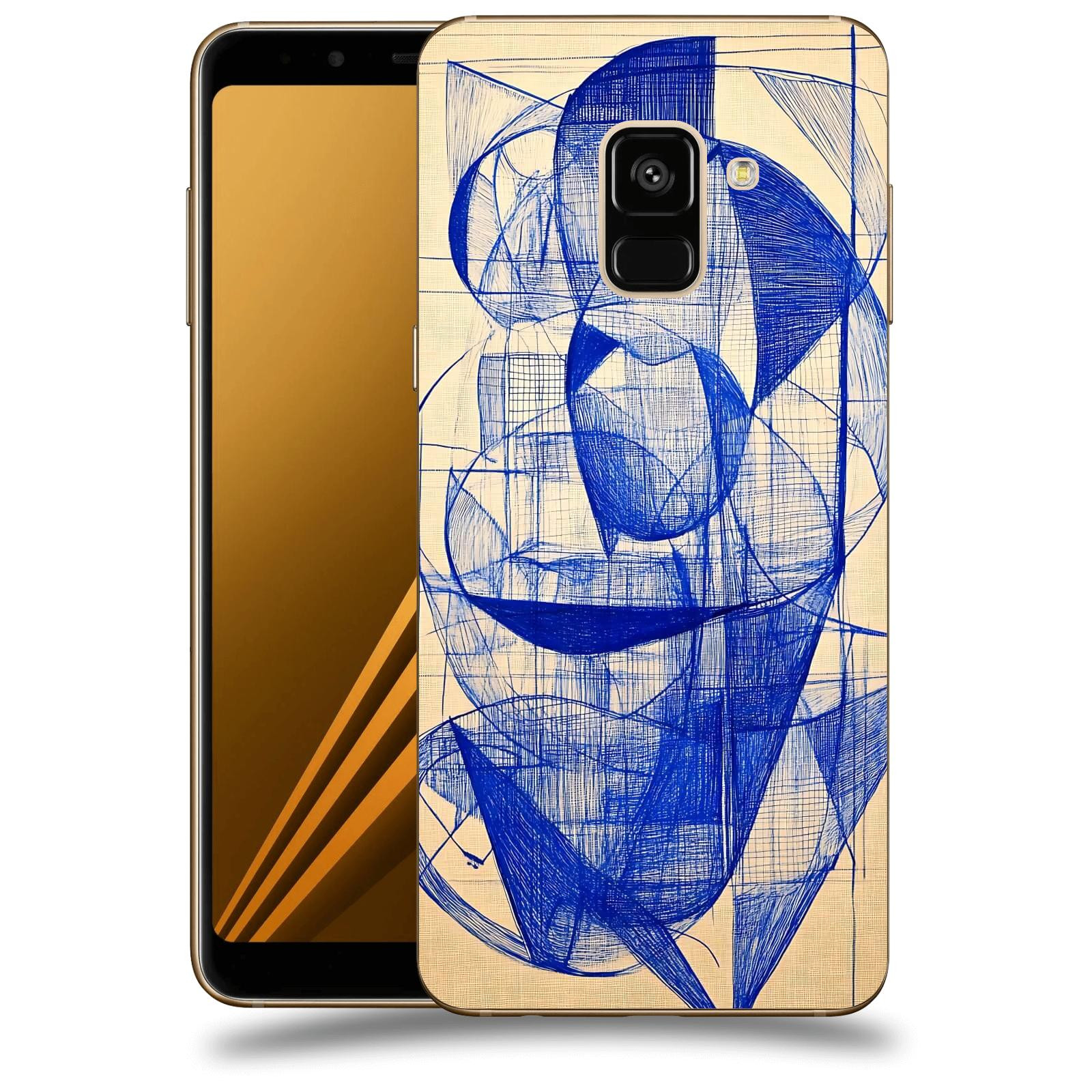 ACOVER Kryt na mobil Samsung Galaxy A8 2018 A530F - Geometrický chaos