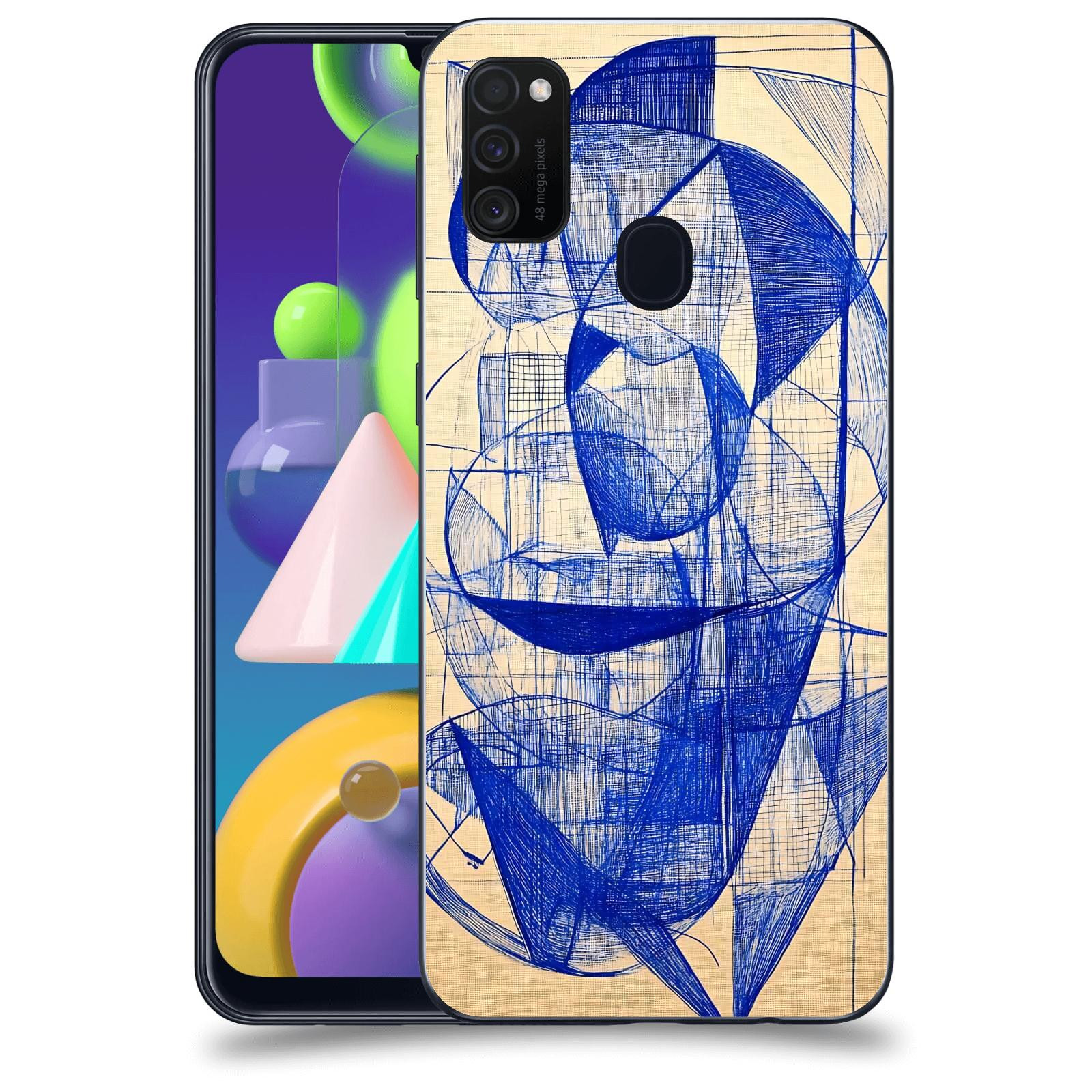 ACOVER Kryt na mobil Samsung Galaxy M21 M215F - Geometrický chaos