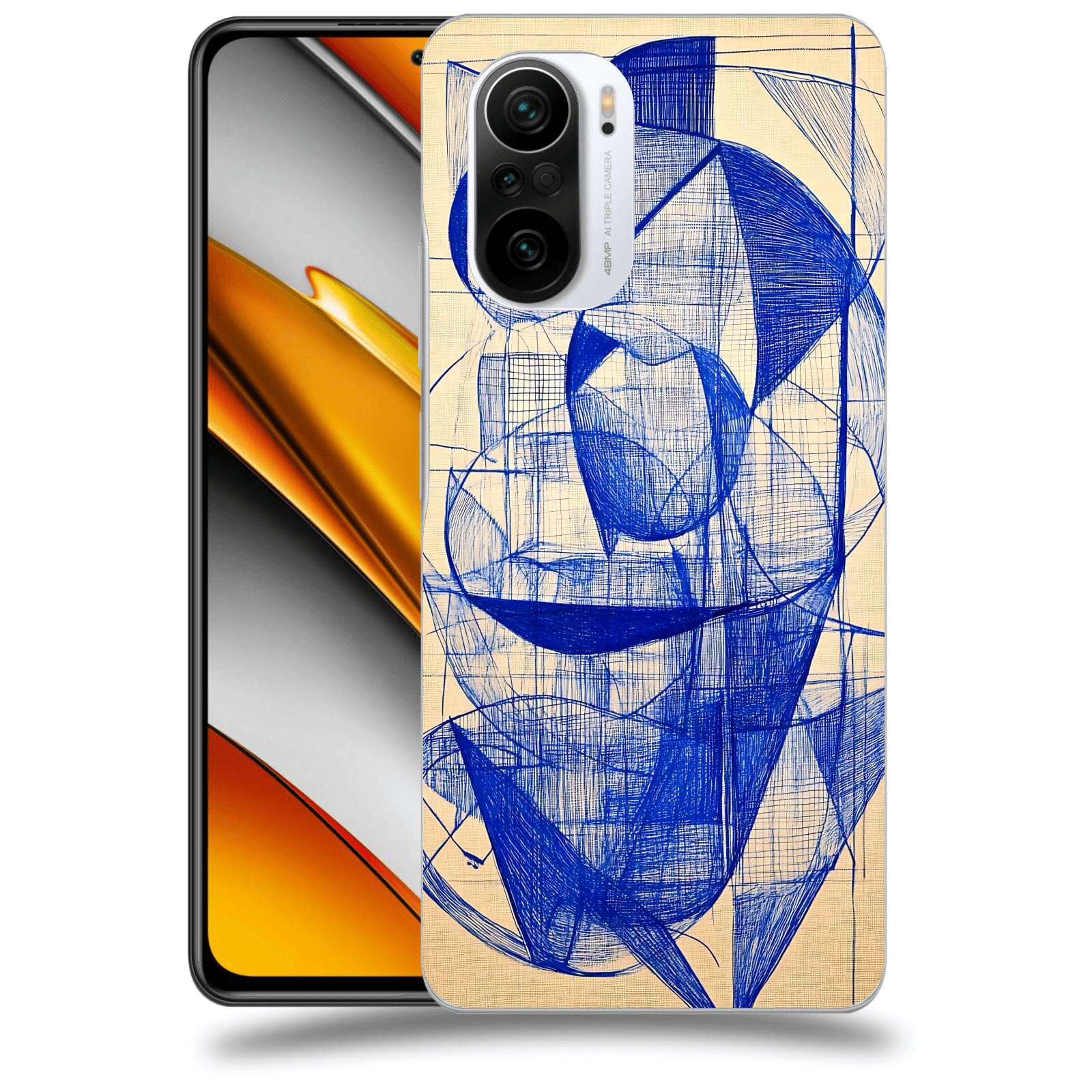 ACOVER Kryt na mobil Xiaomi Poco F3 - Geometrický chaos