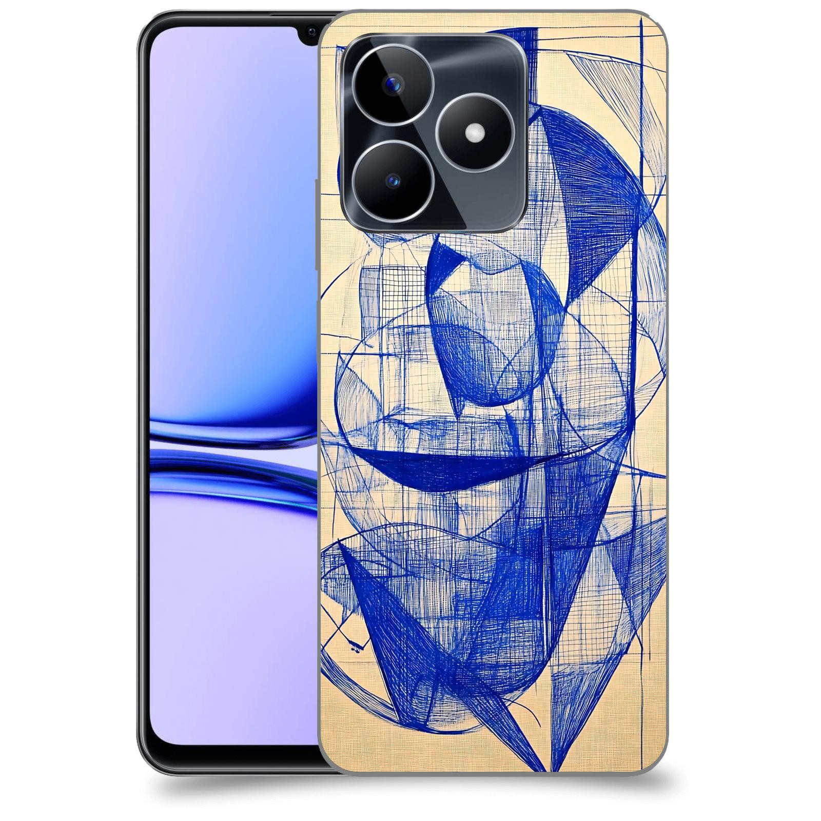ACOVER Kryt na mobil Realme C53 - Geometrický chaos