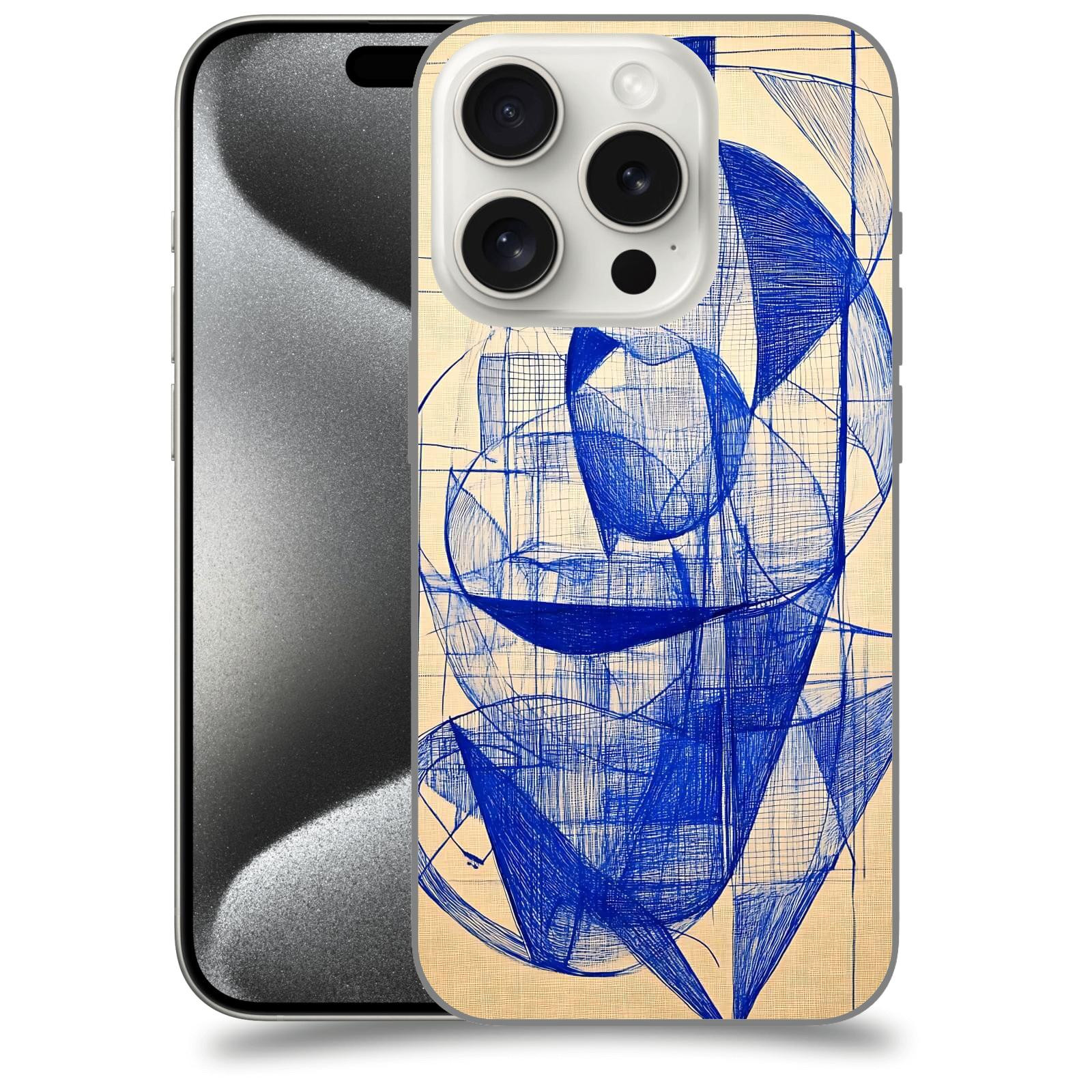 ACOVER Kryt na mobil Apple iPhone 15 pro - Geometrický chaos