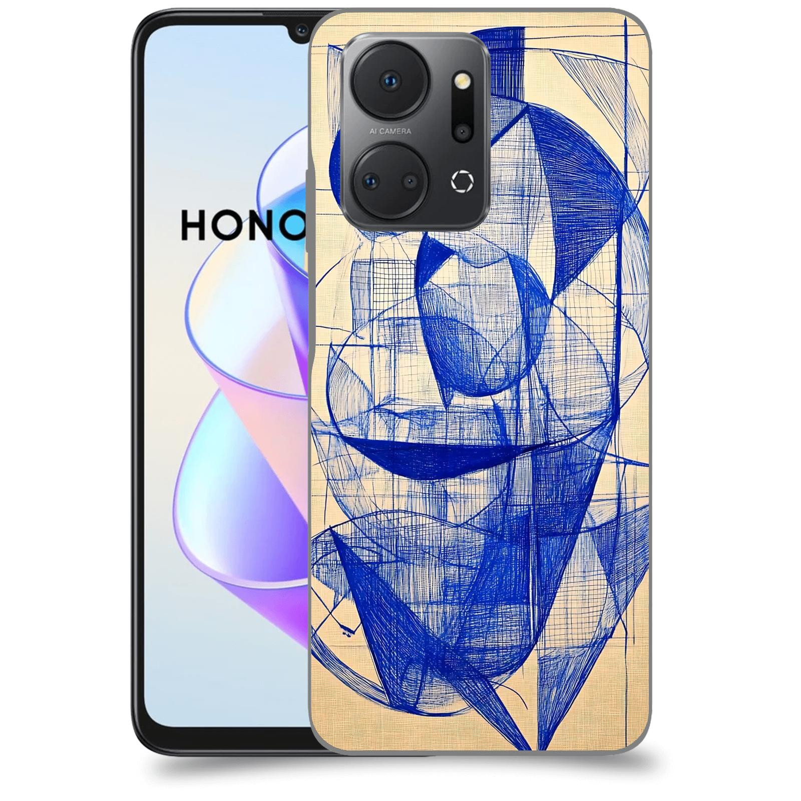 ACOVER Kryt na mobil HONOR X7a - Geometrický chaos