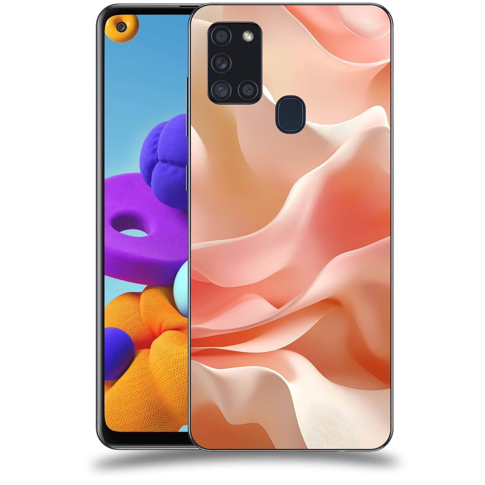 ACOVER Kryt na mobil Samsung Galaxy A21s - Hedvábné vlny