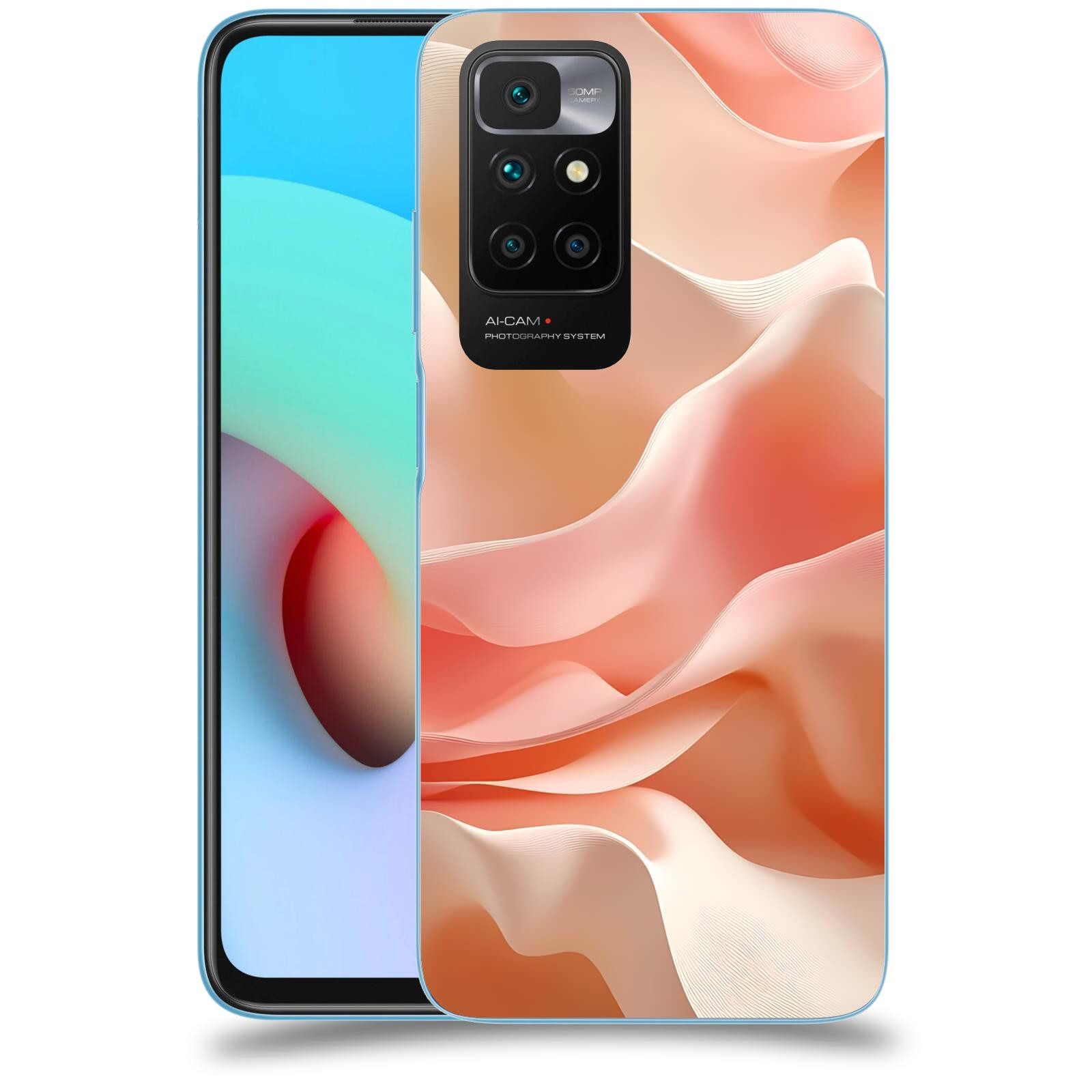 ACOVER Kryt na mobil Xiaomi Redmi 10 (2022) - Hedvábné vlny