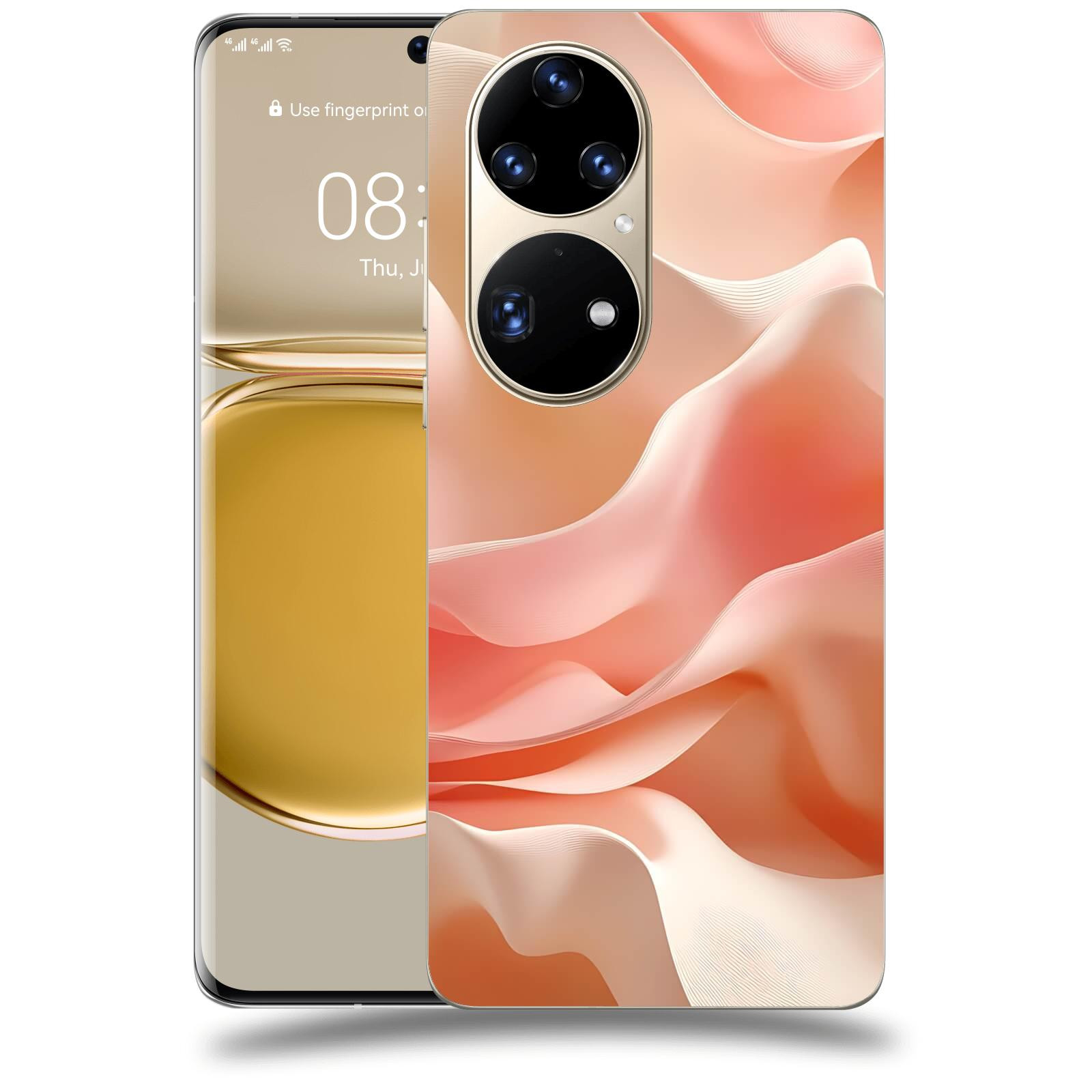 ACOVER Kryt na mobil Huawei P50 - Hedvábné vlny