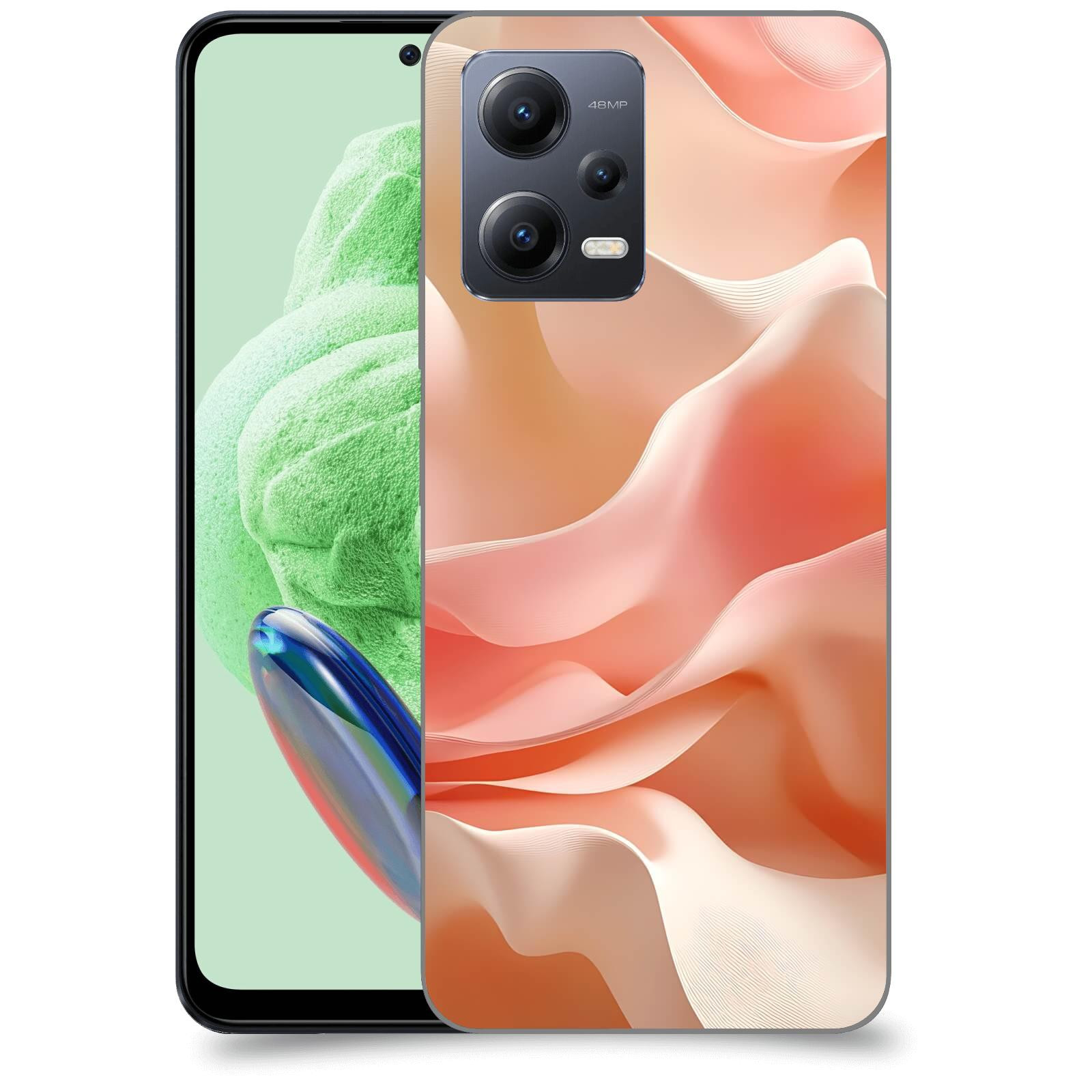 ACOVER Kryt na mobil Xiaomi Redmi Note 12 5G - Hedvábné vlny