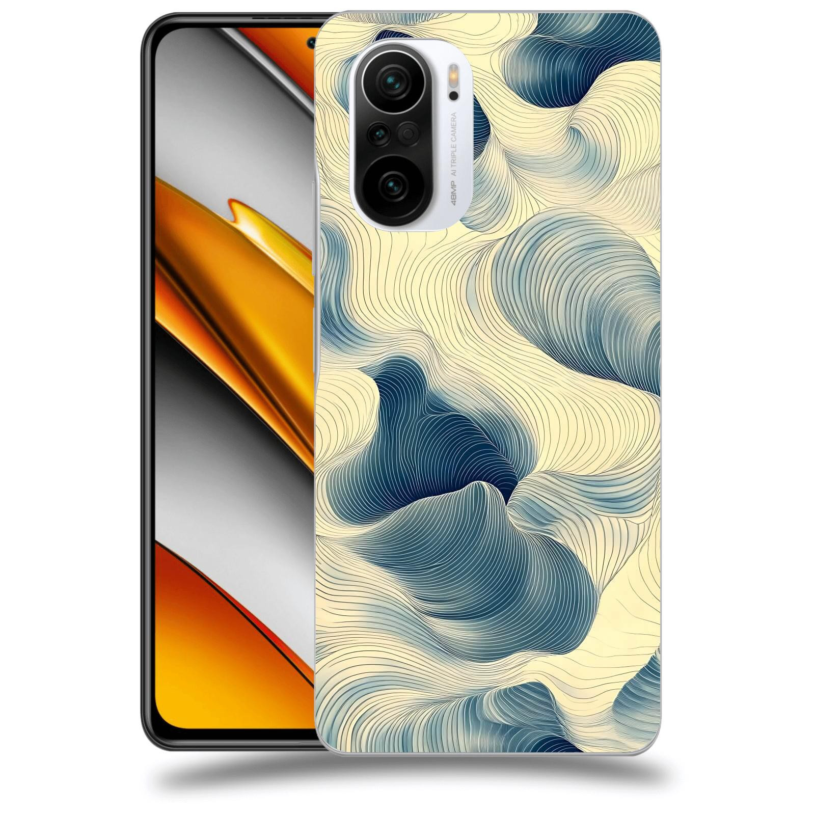 ACOVER Kryt na mobil Xiaomi Poco F3 - Hluboké proudy