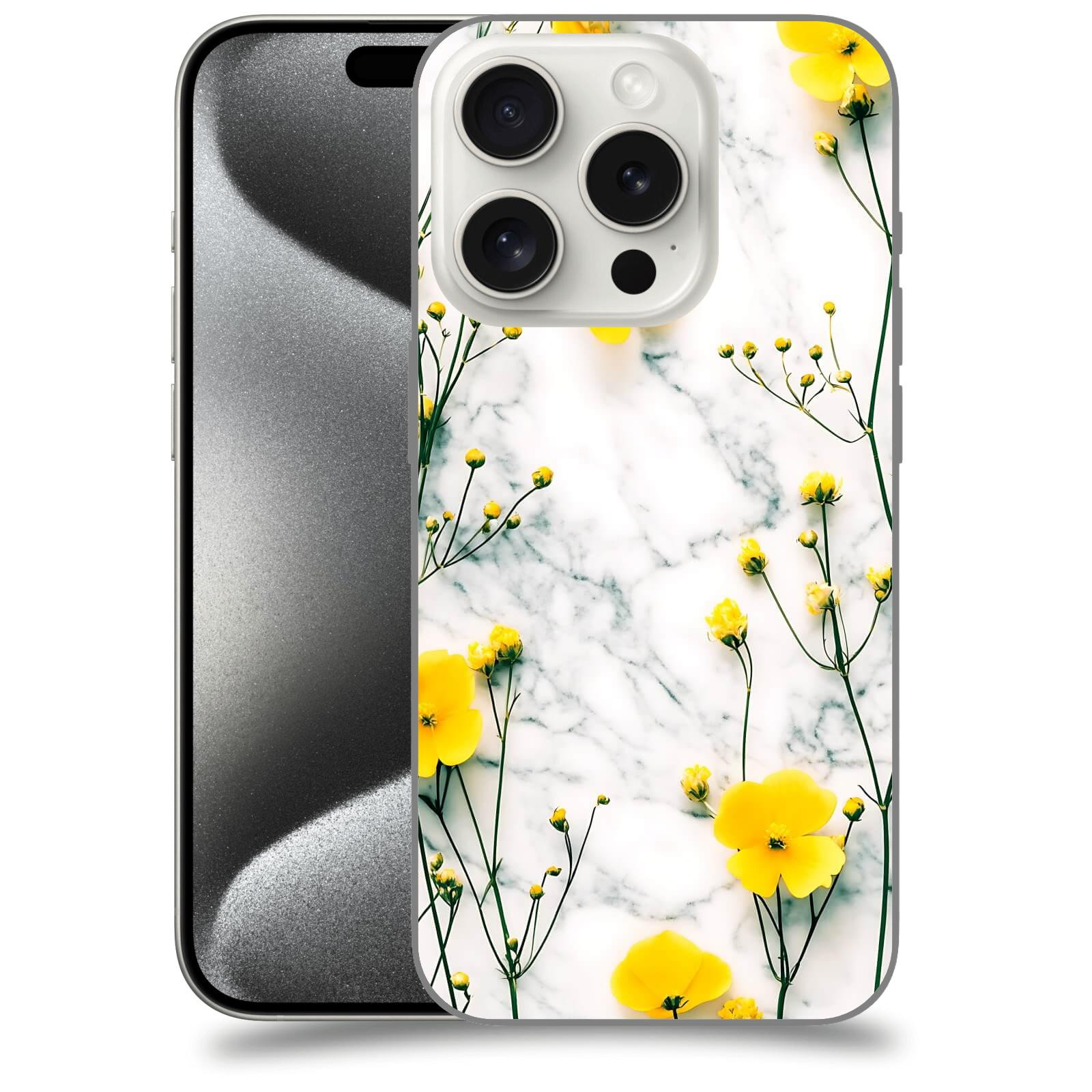 ACOVER Kryt na mobil Apple iPhone 15 pro - Jarní elegance