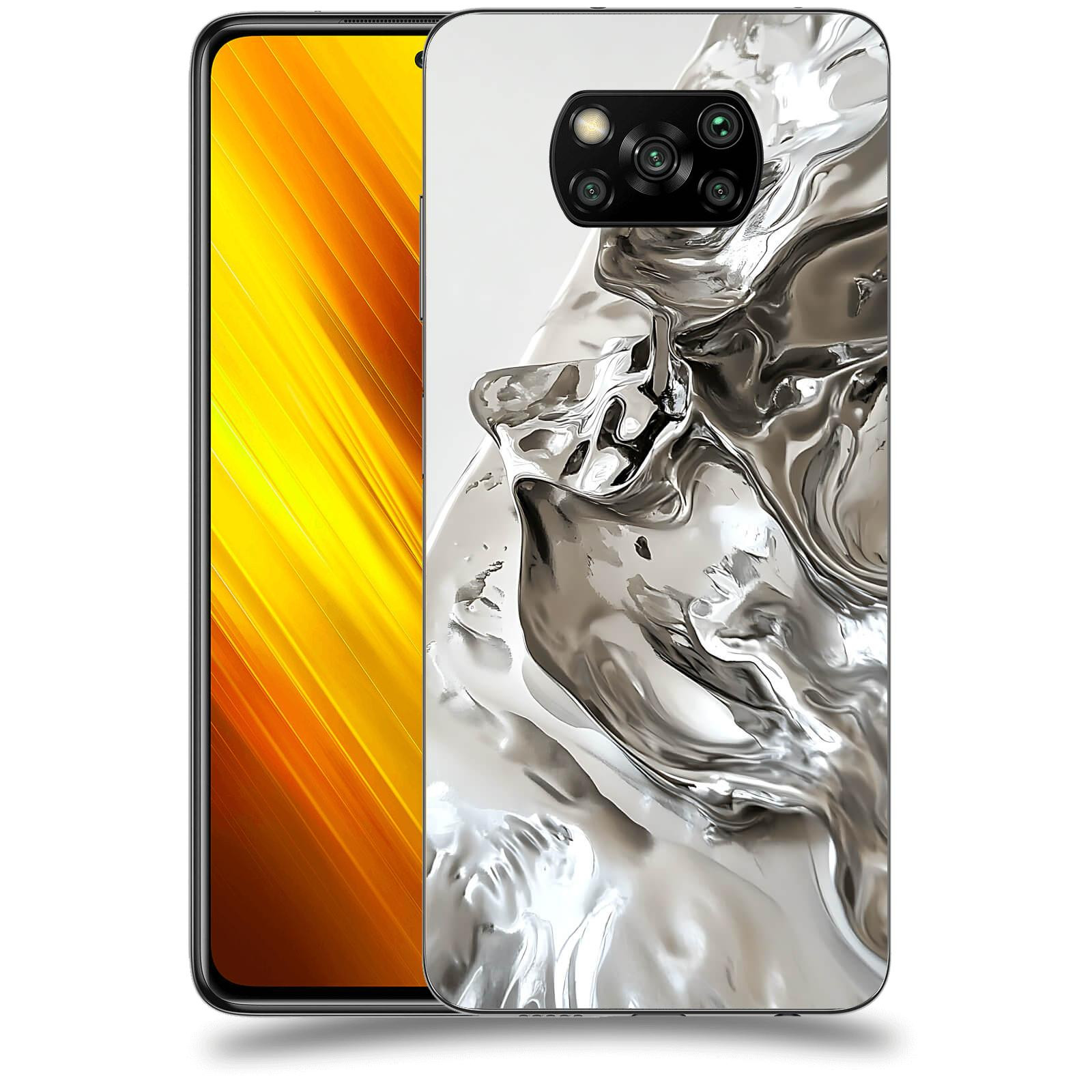 ACOVER Kryt na mobil Xiaomi Poco X3 - Tekutost a Futurismus