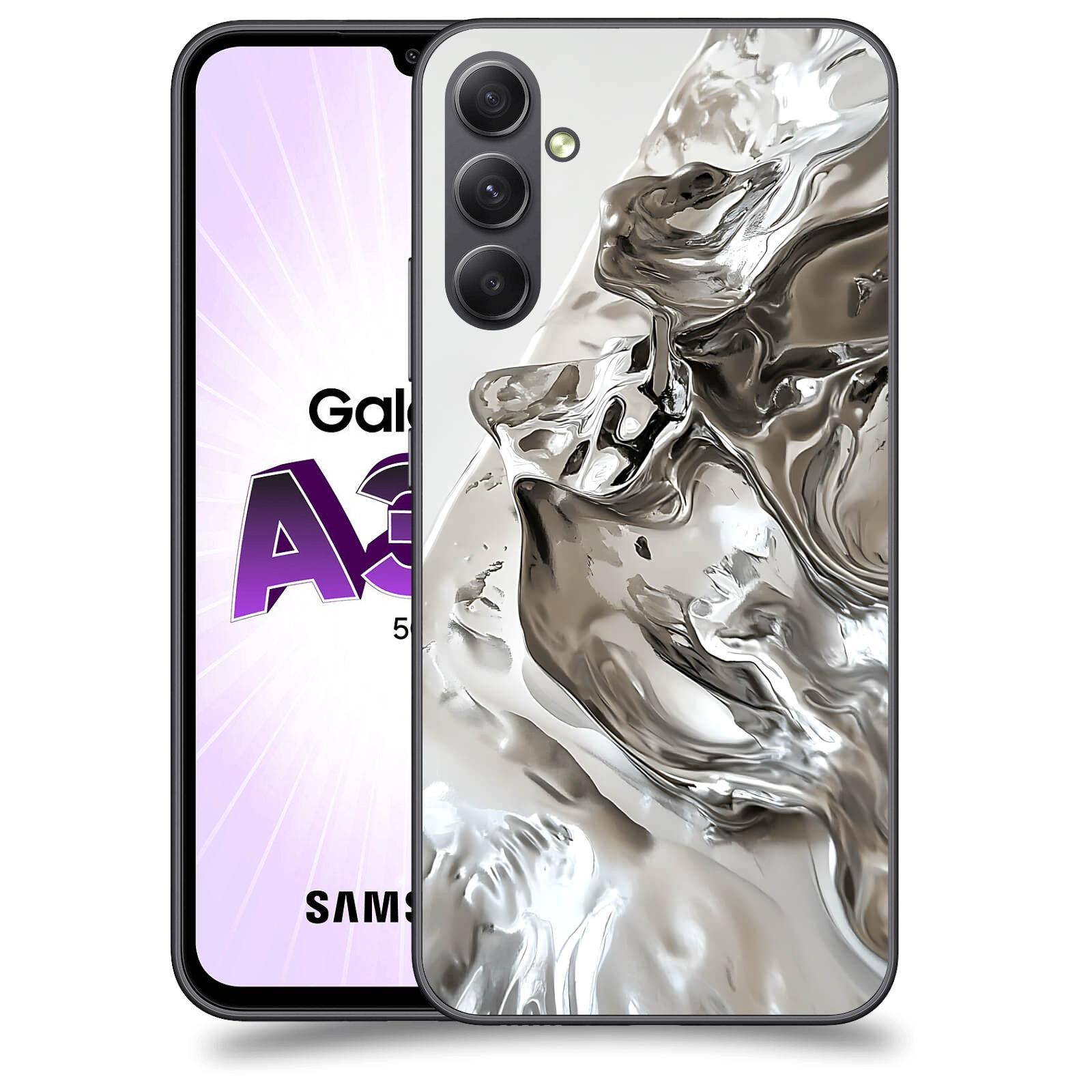 ACOVER Kryt na mobil Samsung Galaxy A34 - Tekutost a Futurismus