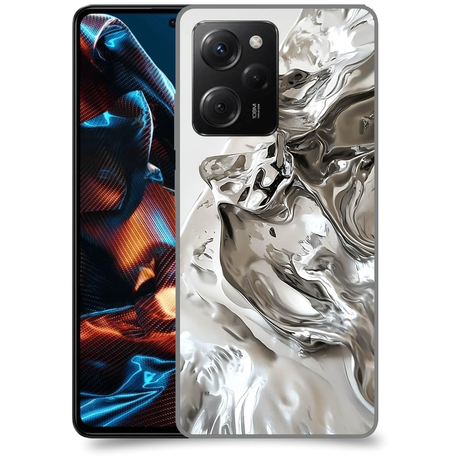 ACOVER Kryt na mobil Xiaomi Poco X5 Pro - Tekutost a Futurismus
