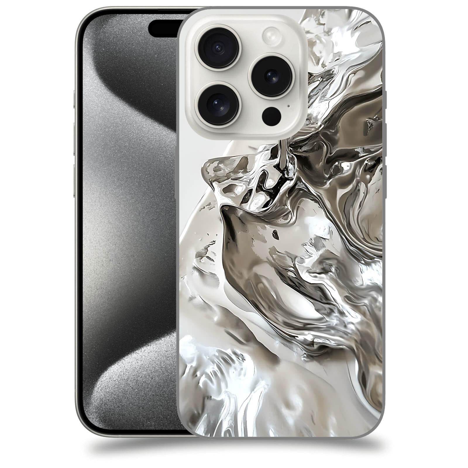 ACOVER Kryt na mobil Apple iPhone 15 pro - Tekutost a Futurismus