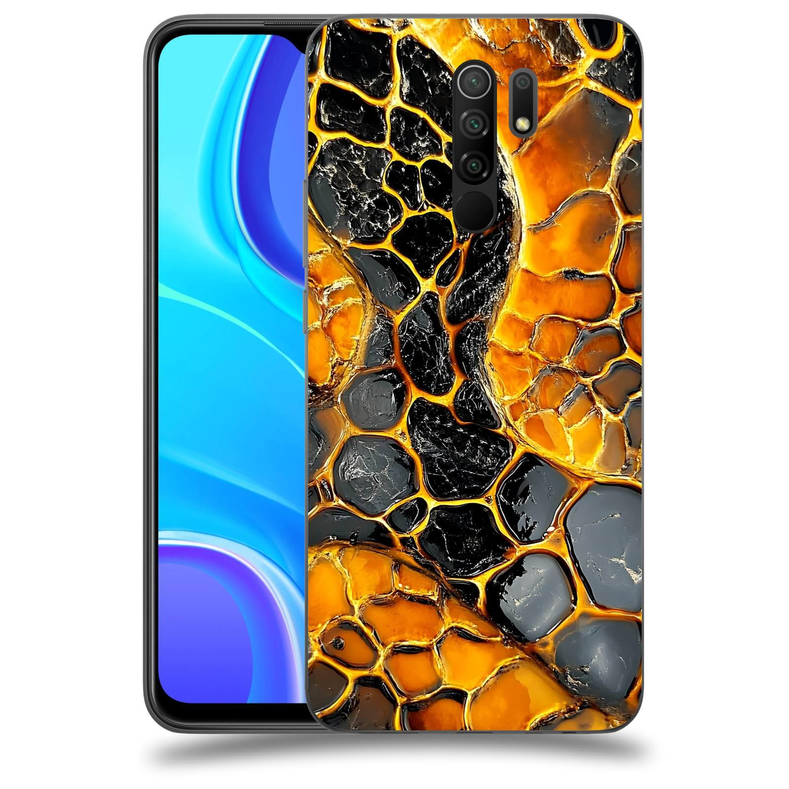 ACOVER Kryt na mobil Xiaomi Redmi 9 - Žár a Struktura