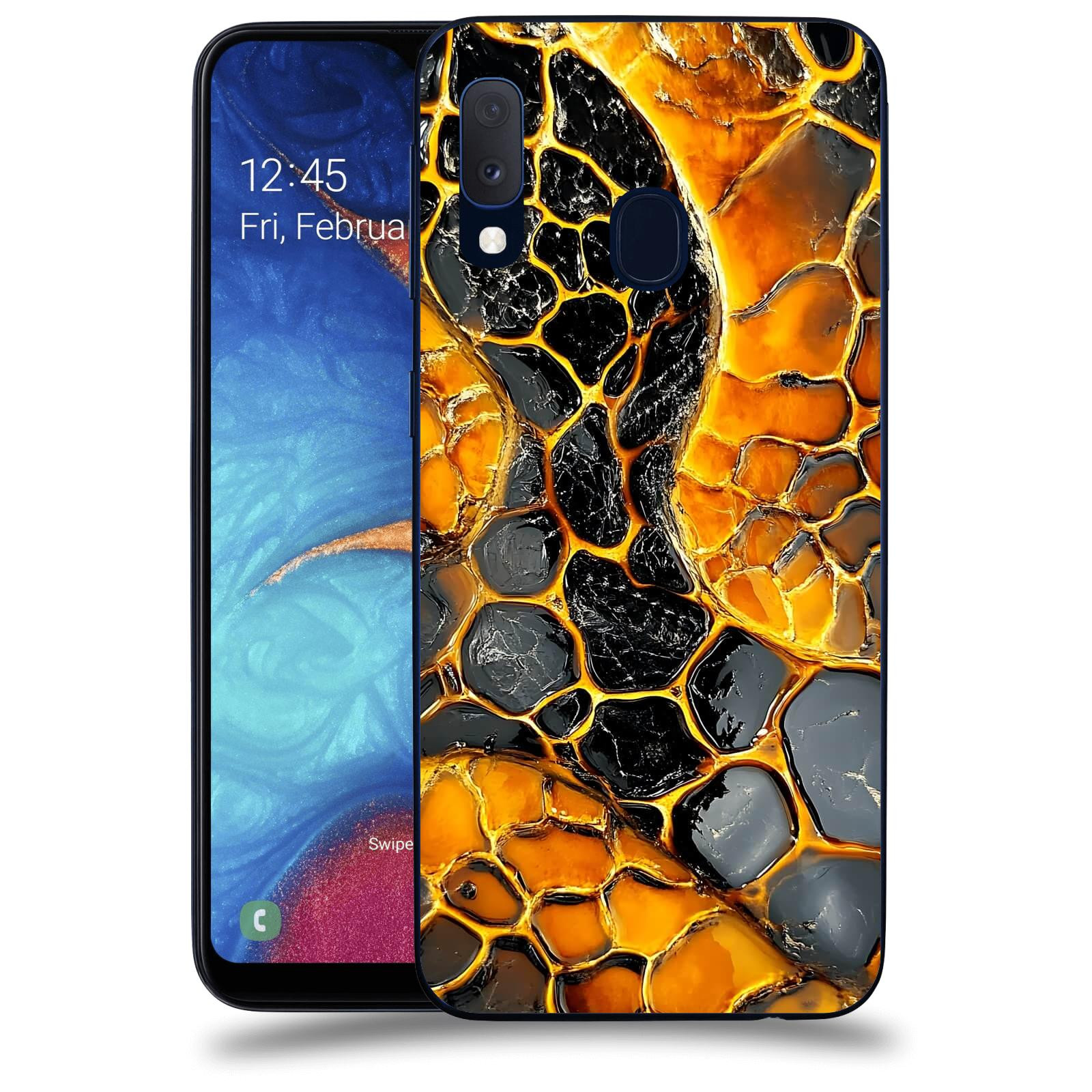 ACOVER Kryt na mobil Samsung Galaxy A20e A202F - Žár a Struktura