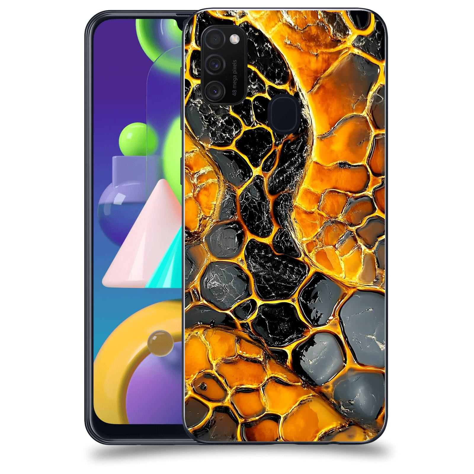 ACOVER Kryt na mobil Samsung Galaxy M21 M215F - Žár a Struktura