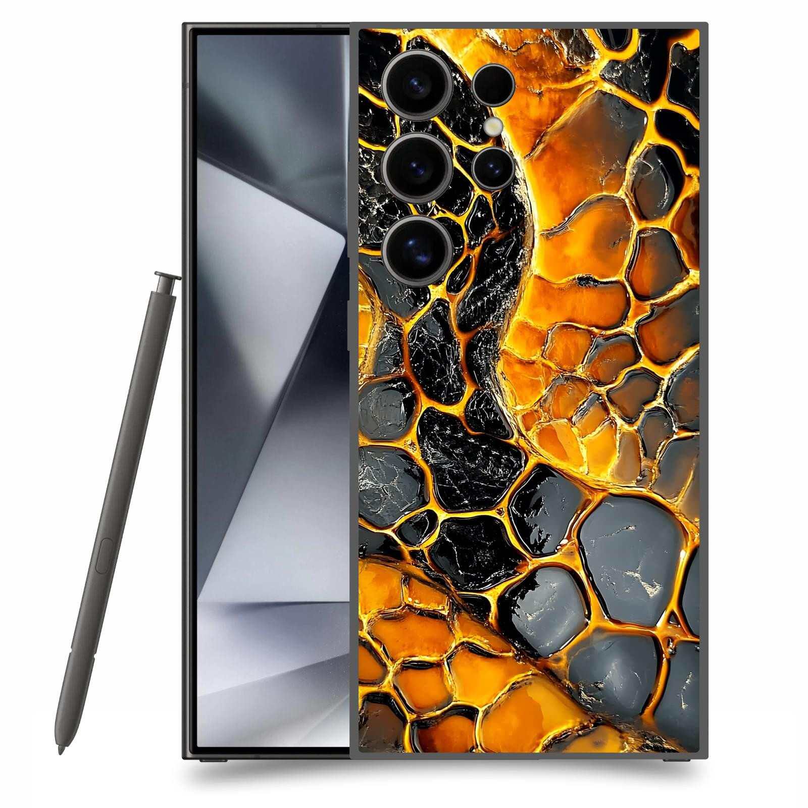 ACOVER Kryt na mobil Samsung Galaxy S24 Ultra - Žár a Struktura