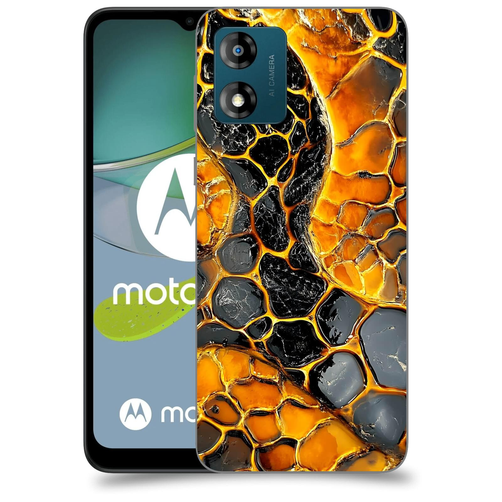 ACOVER Kryt na mobil Motorola Moto E13 - Žár a Struktura