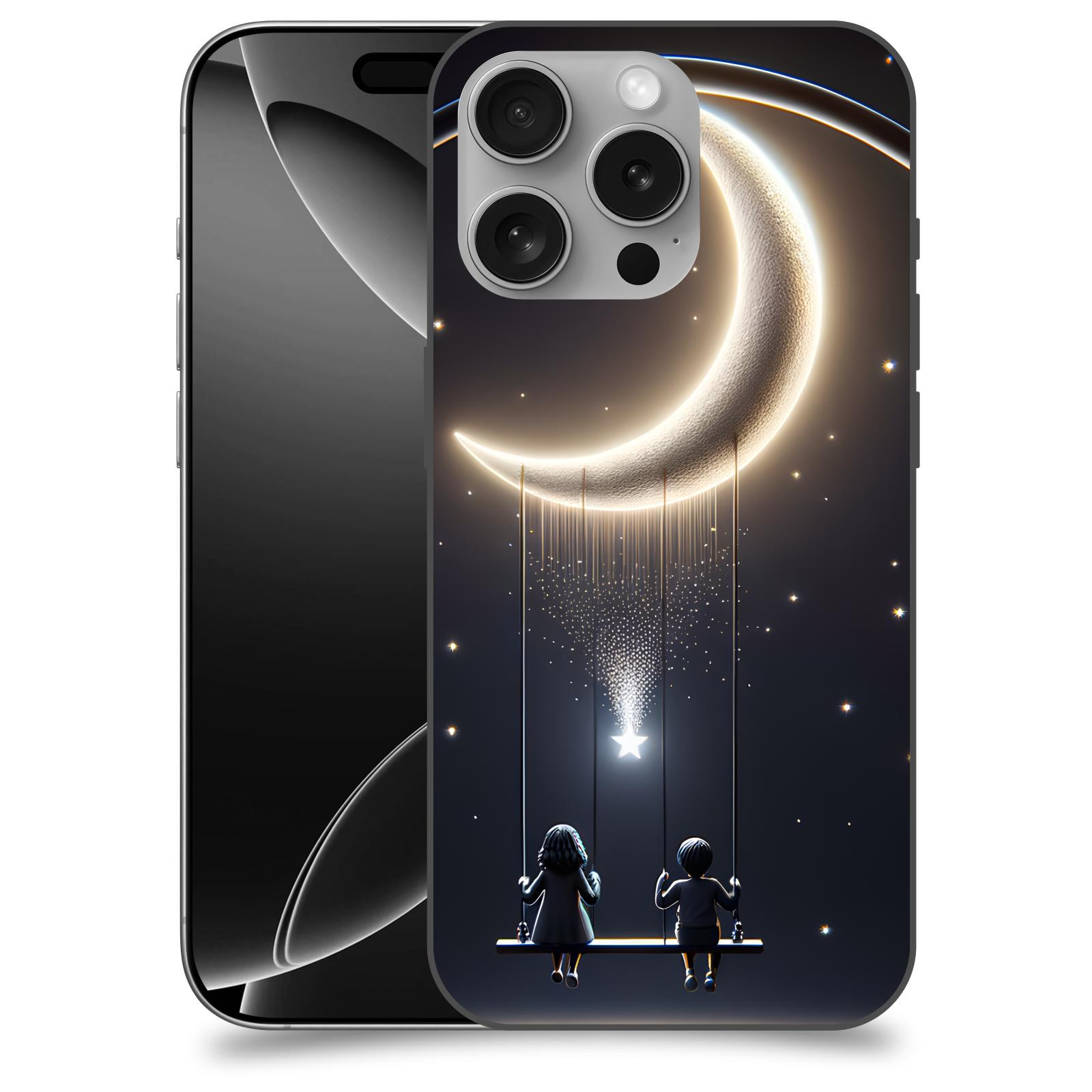 ACOVER kryt na mobil Apple iPhone 16 - Love on the Moon 2