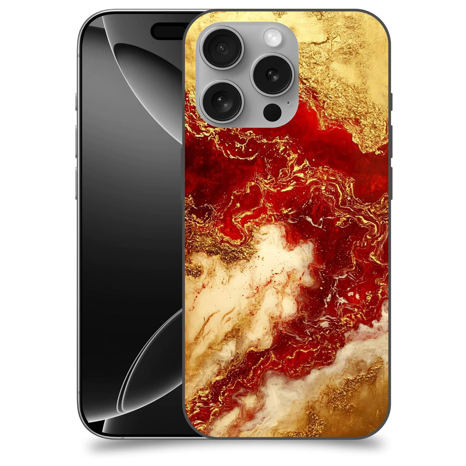 ACOVER kryt na mobil Apple iPhone 16 - Golden Blood I