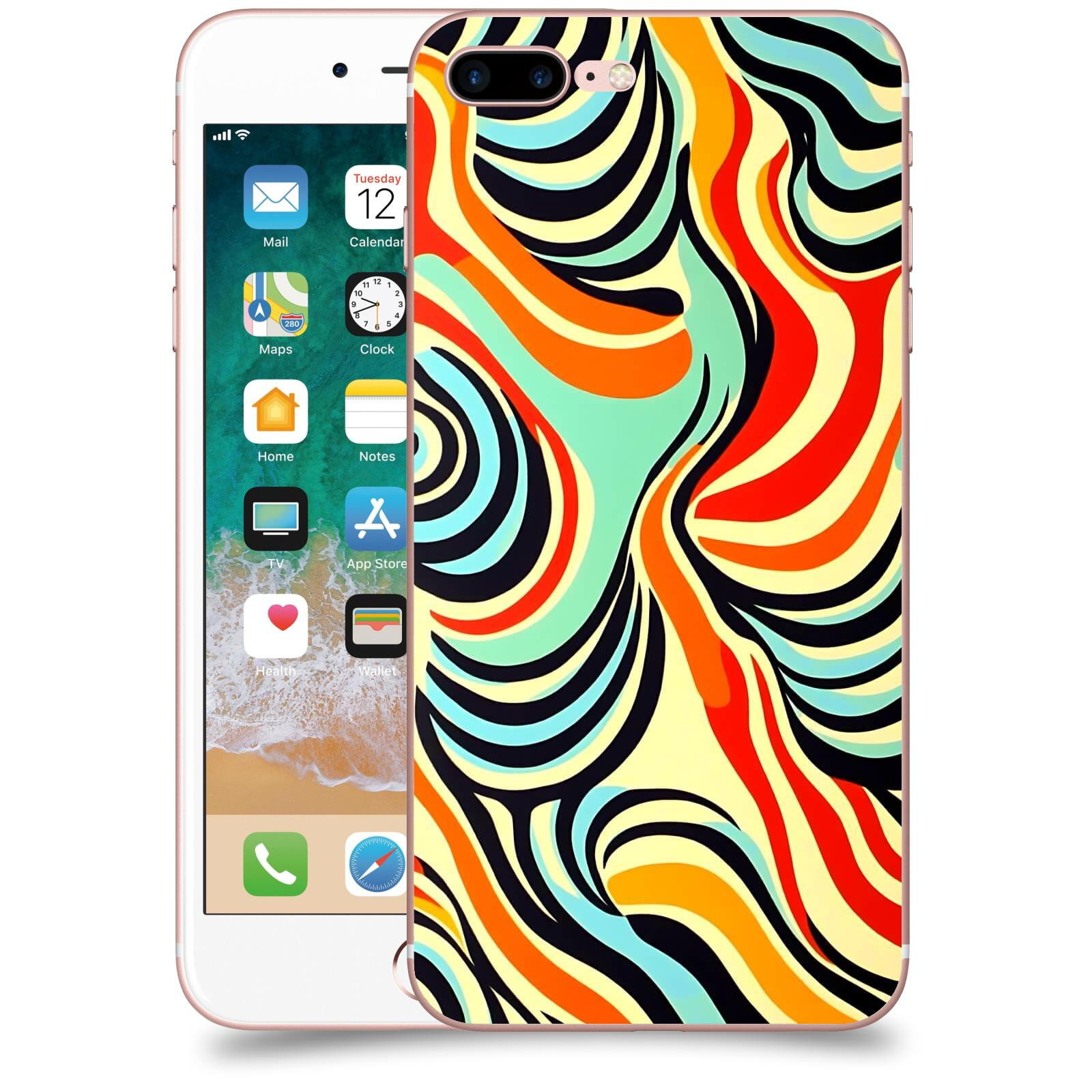 ACOVER Kryt na mobil Apple iPhone 7 Plus - Dynamické proudy