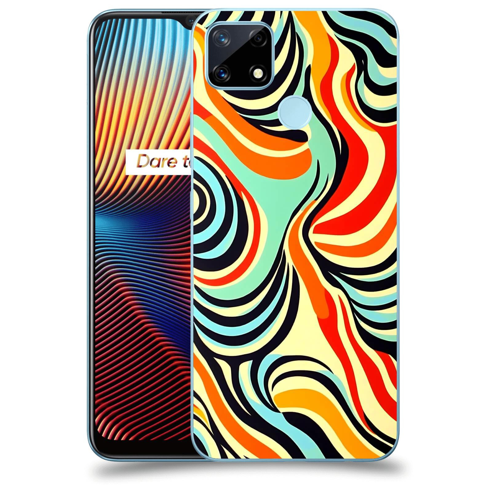 ACOVER Kryt na mobil Realme 7i - Dynamické proudy