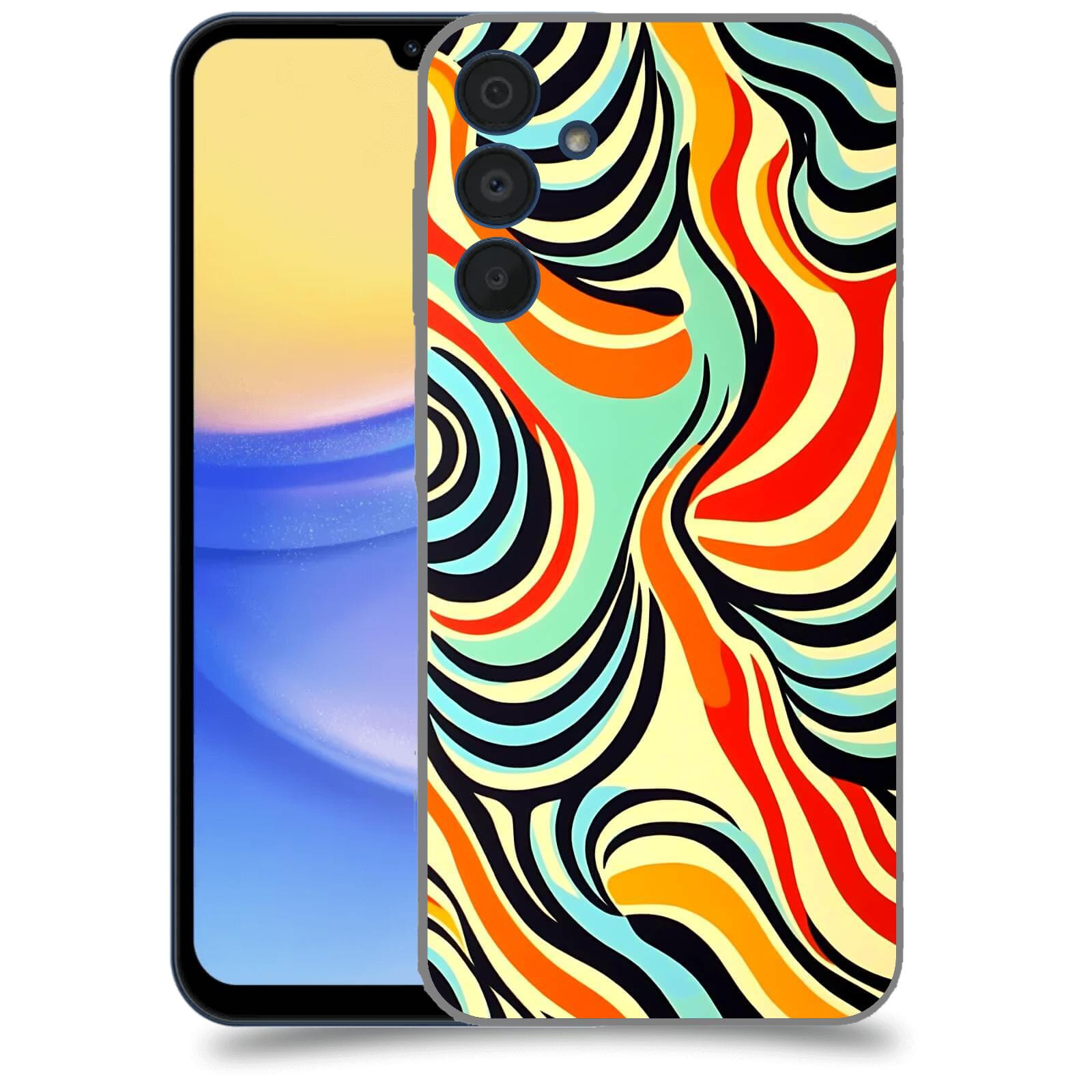 ACOVER Kryt na mobil Samsung Galaxy A15 5G - Dynamické proudy