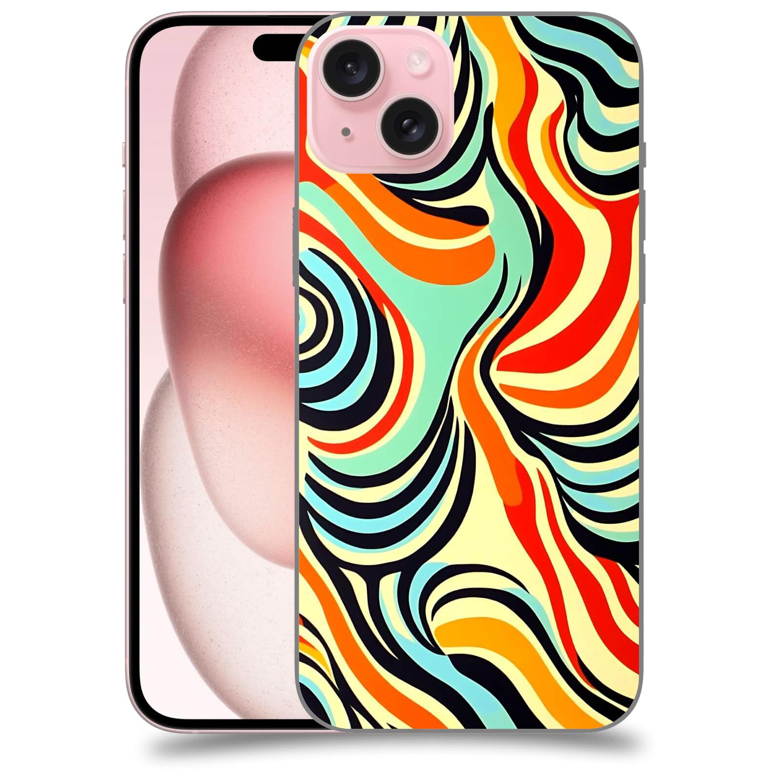 ACOVER Kryt na mobil Apple iPhone 15 plus - Dynamické proudy