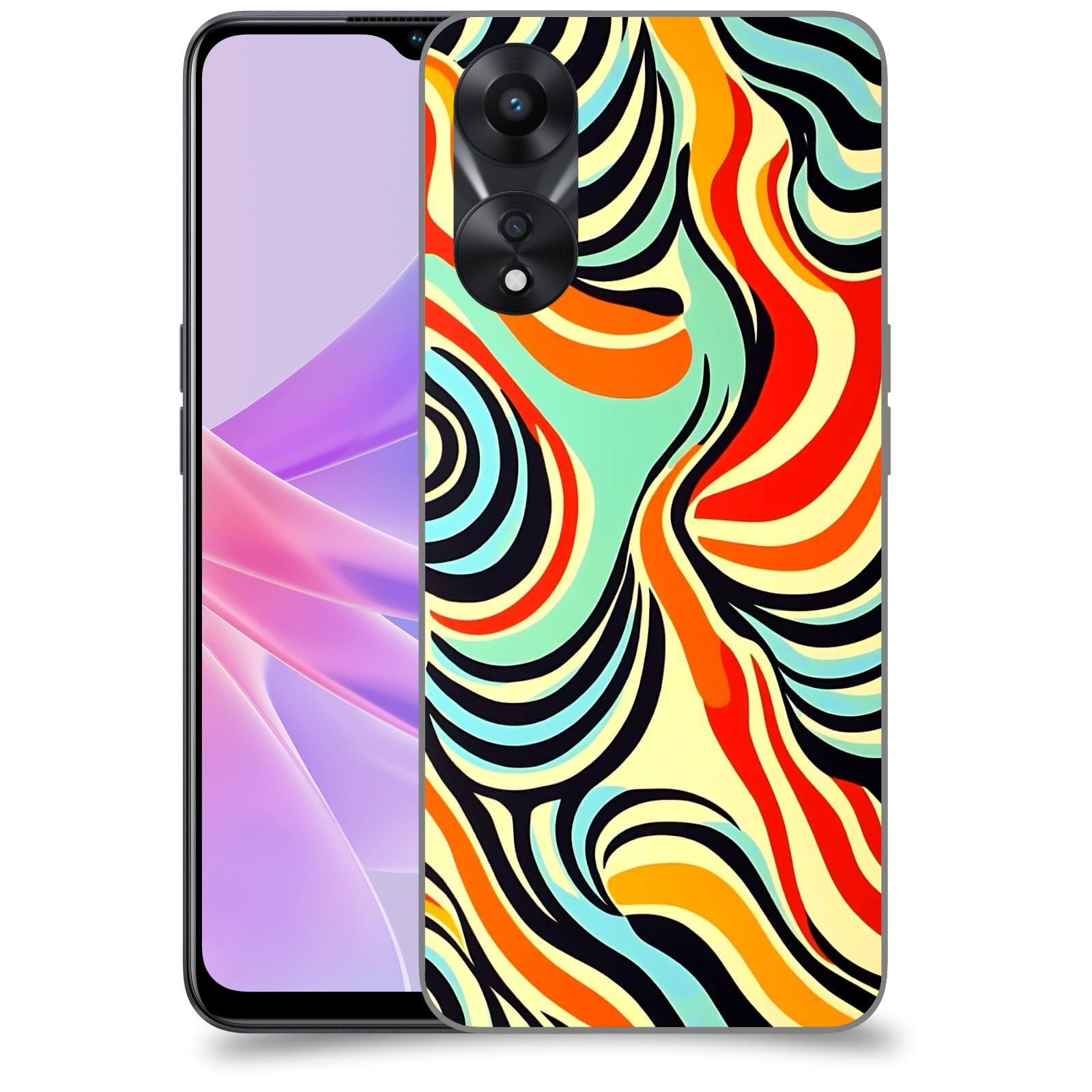 ACOVER Kryt na mobil OPPO A78 5G - Dynamické proudy