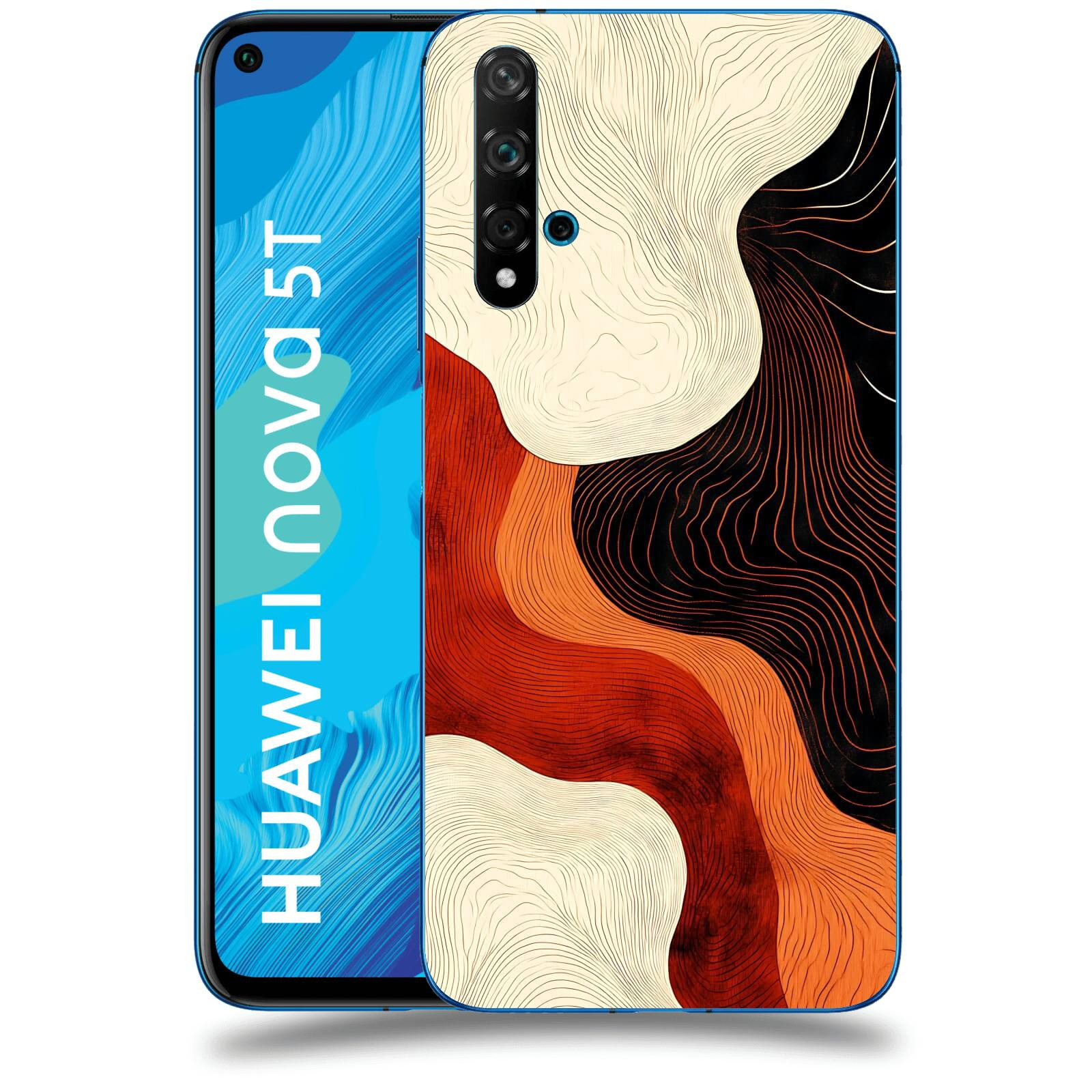 ACOVER Kryt na mobil Huawei Nova 5T - Dřevěná harmonie