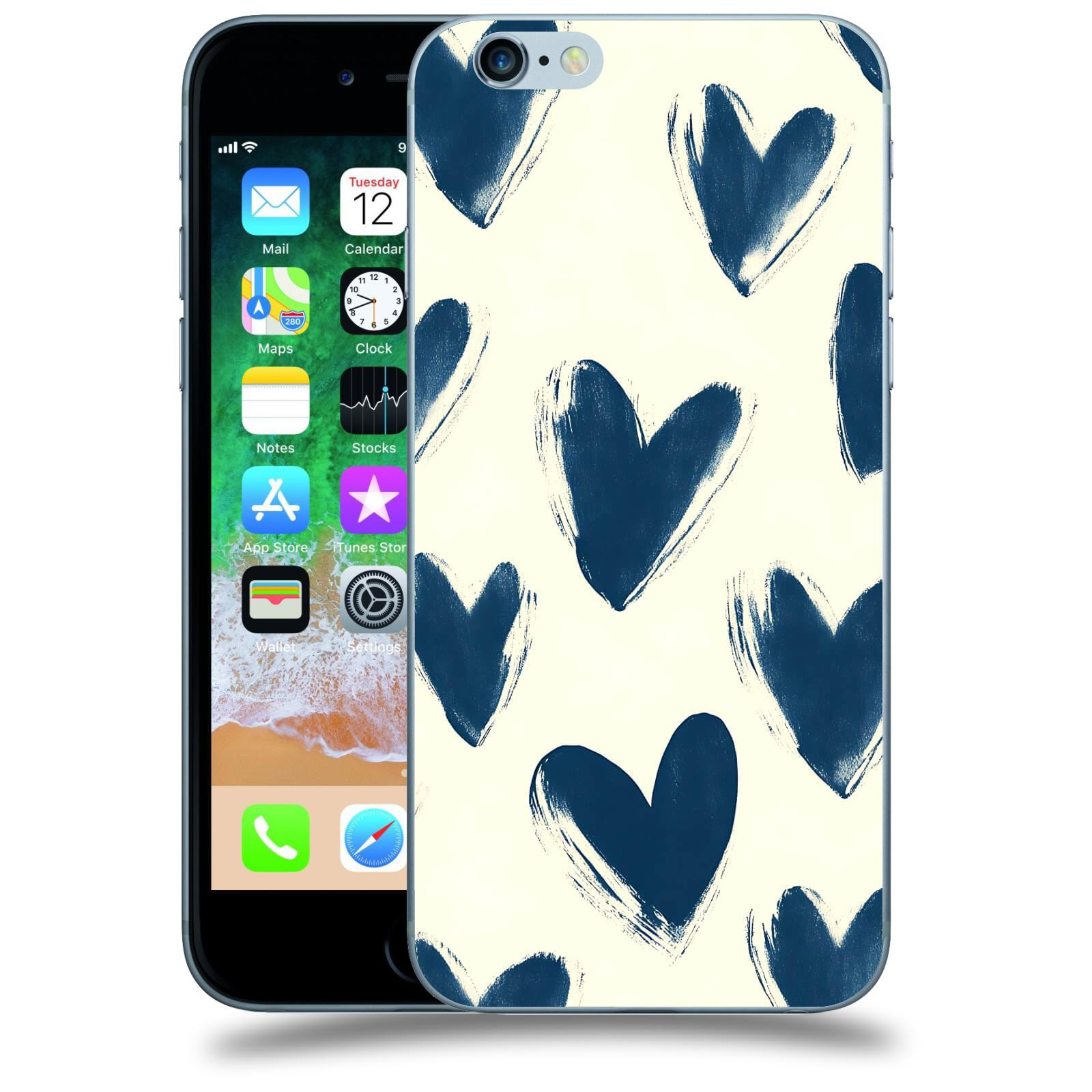 ACOVER Kryt na mobil Apple iPhone 6/6S - Blue hearts