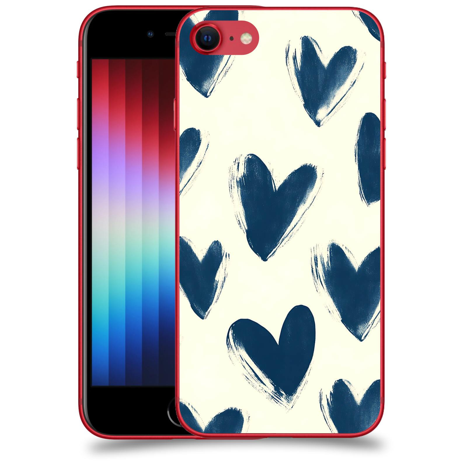 ACOVER Kryt na mobil Apple iPhone SE 2022 - Blue hearts