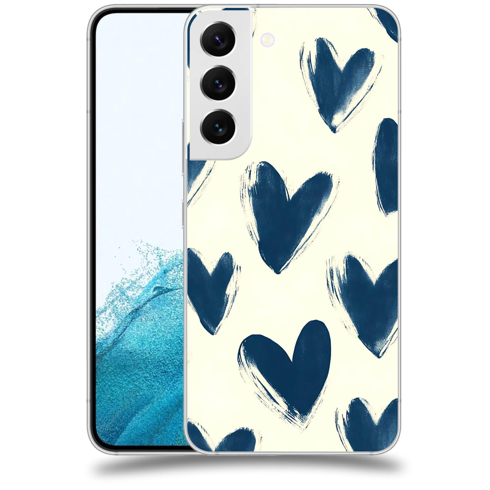 ACOVER Kryt na mobil Samsung Galaxy S22 5G - Blue hearts