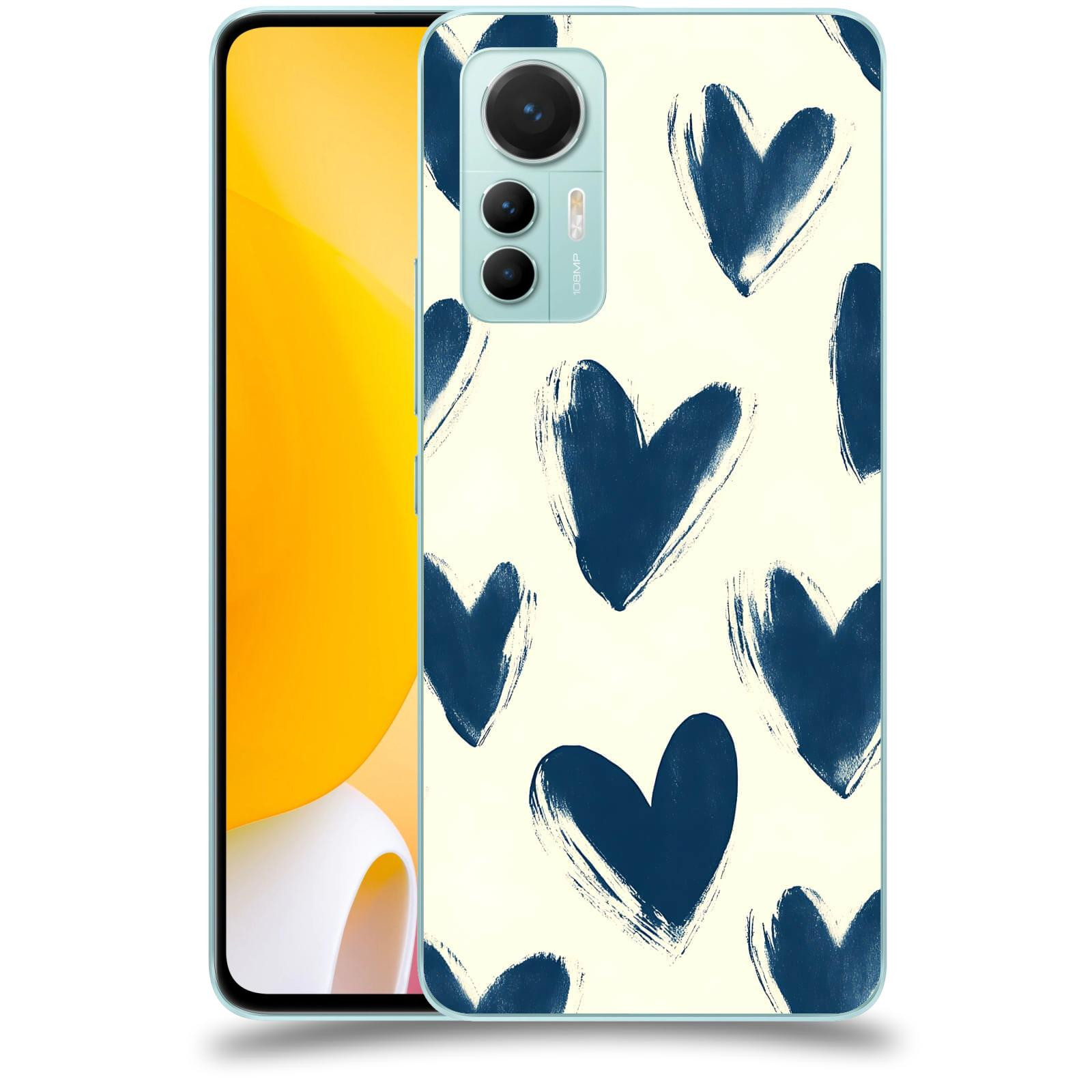 ACOVER Kryt na mobil Xiaomi 12 Lite - Blue hearts