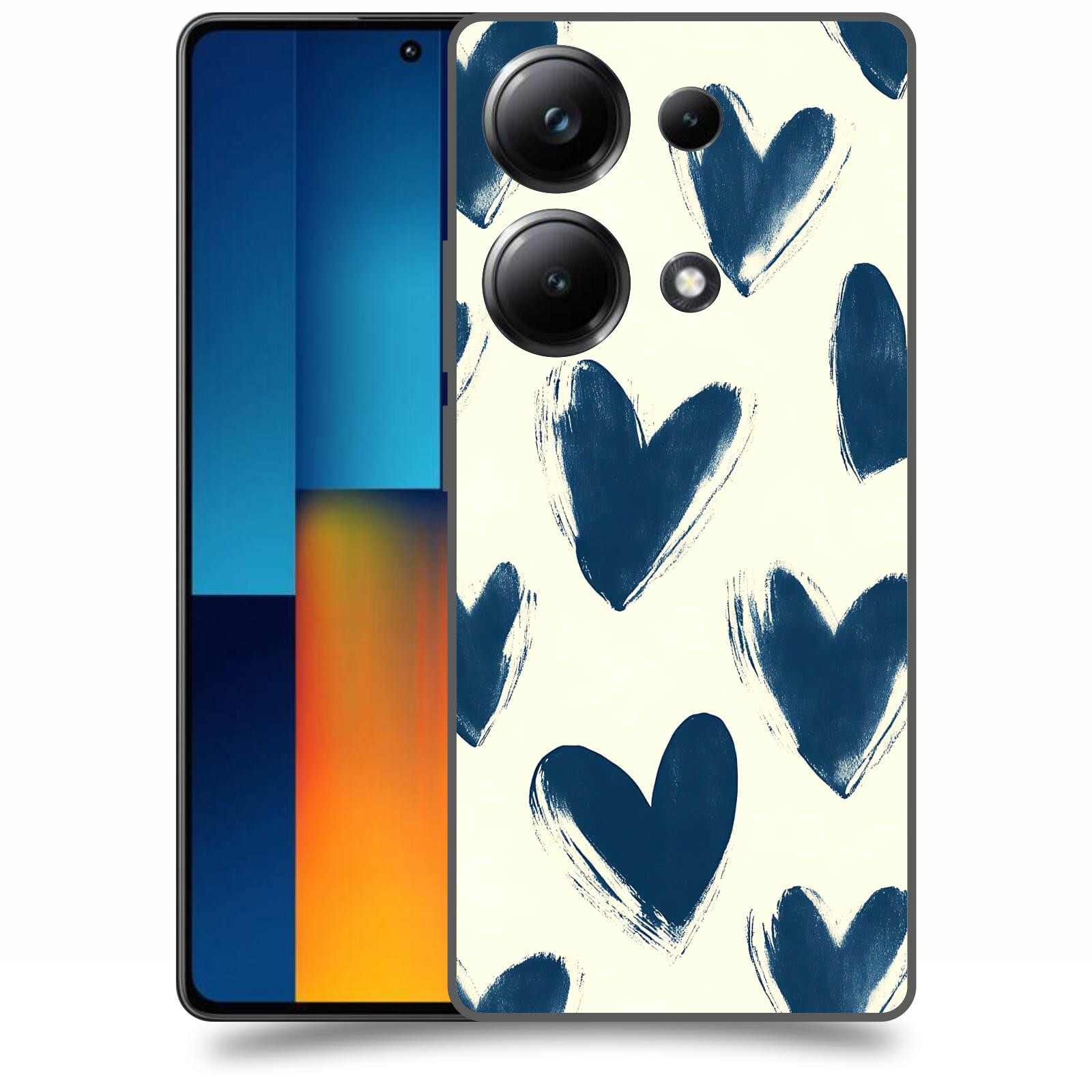 ACOVER Kryt na mobil Poco M6 - Blue hearts
