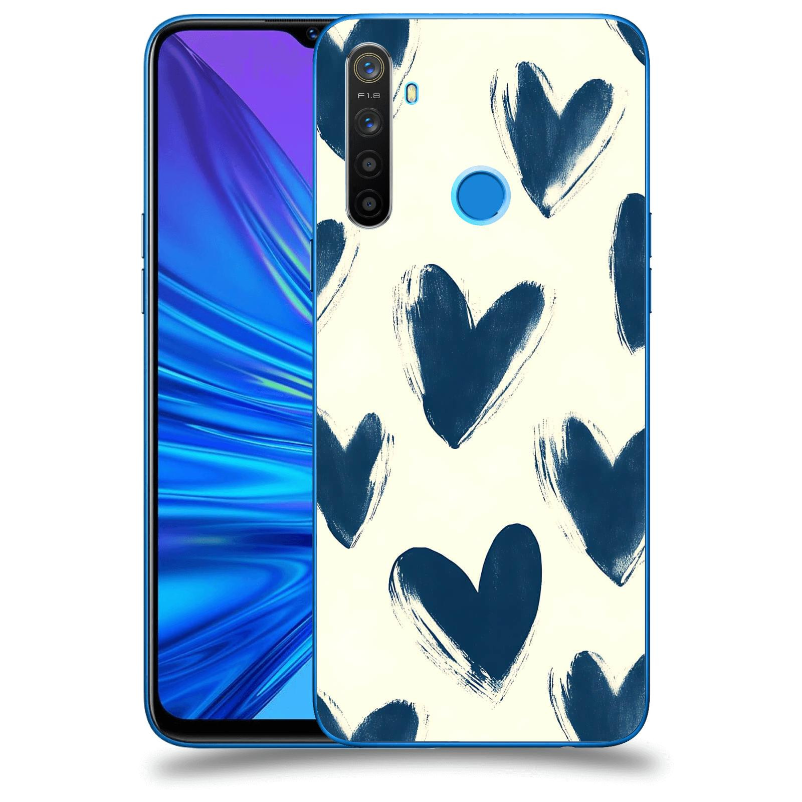 ACOVER Kryt na mobil Realme 5 - Blue hearts