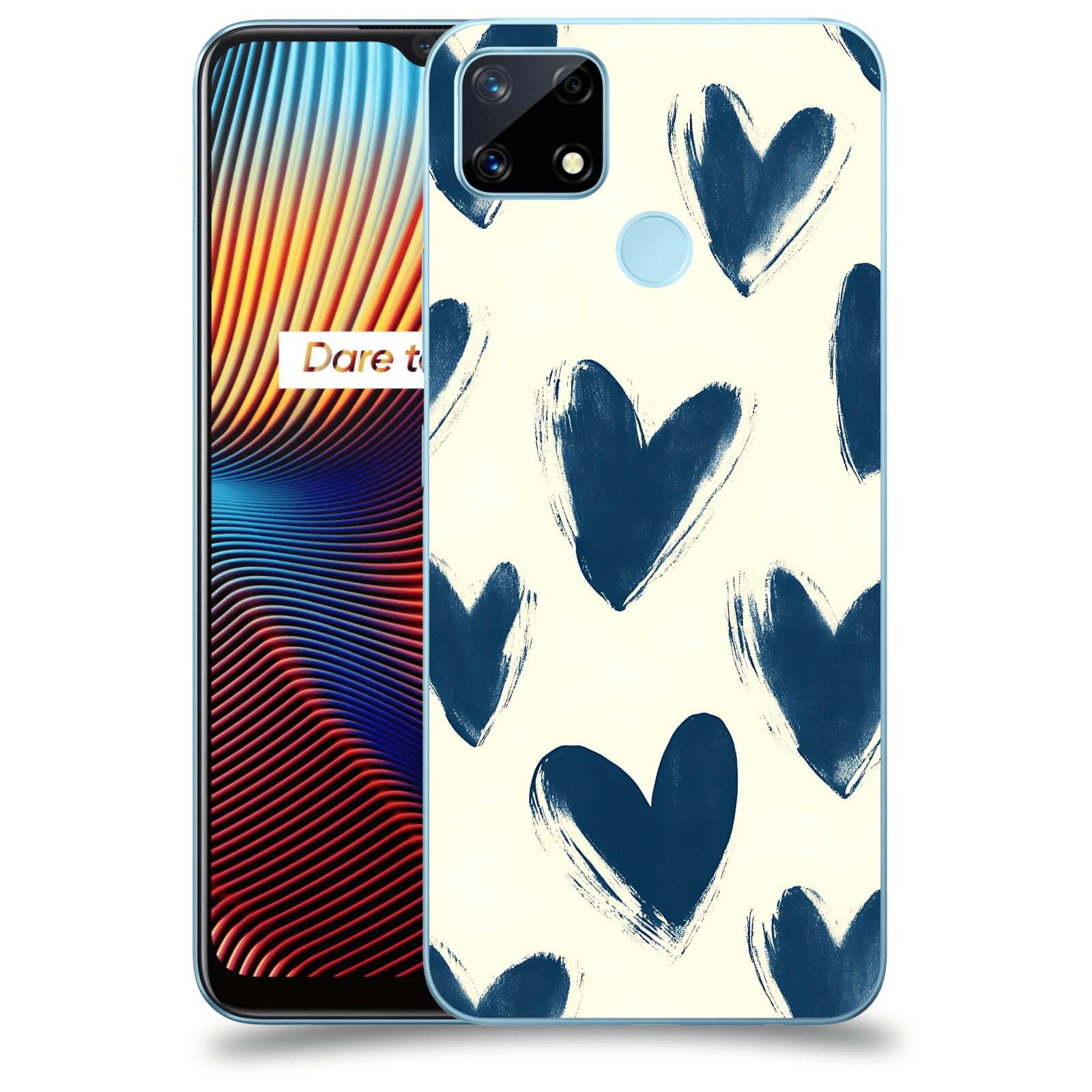 ACOVER Kryt na mobil Realme 7i - Blue hearts