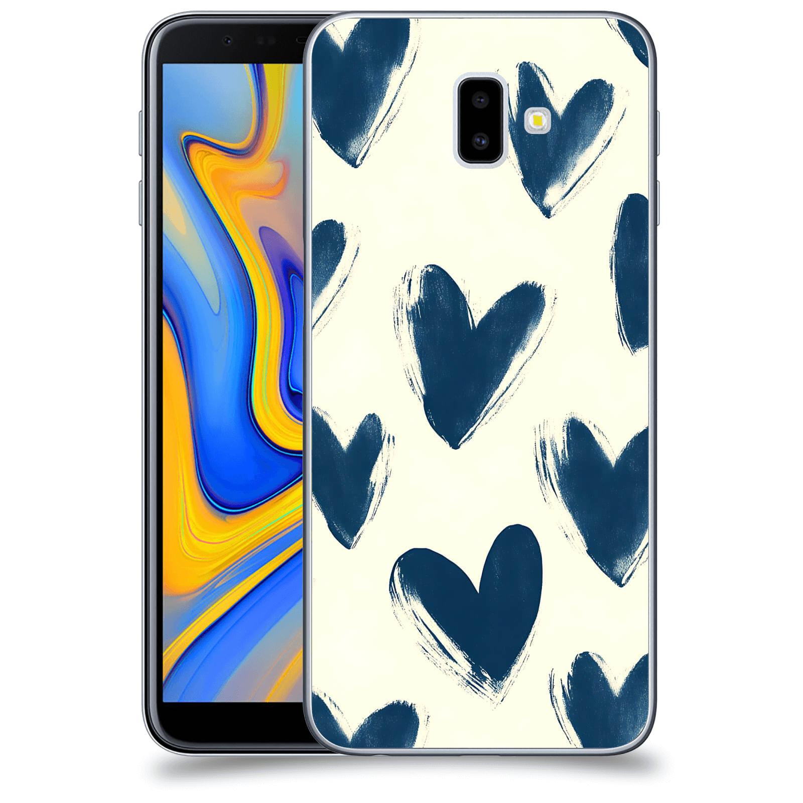 ACOVER Kryt na mobil Samsung Galaxy J6+ J610F - Blue hearts