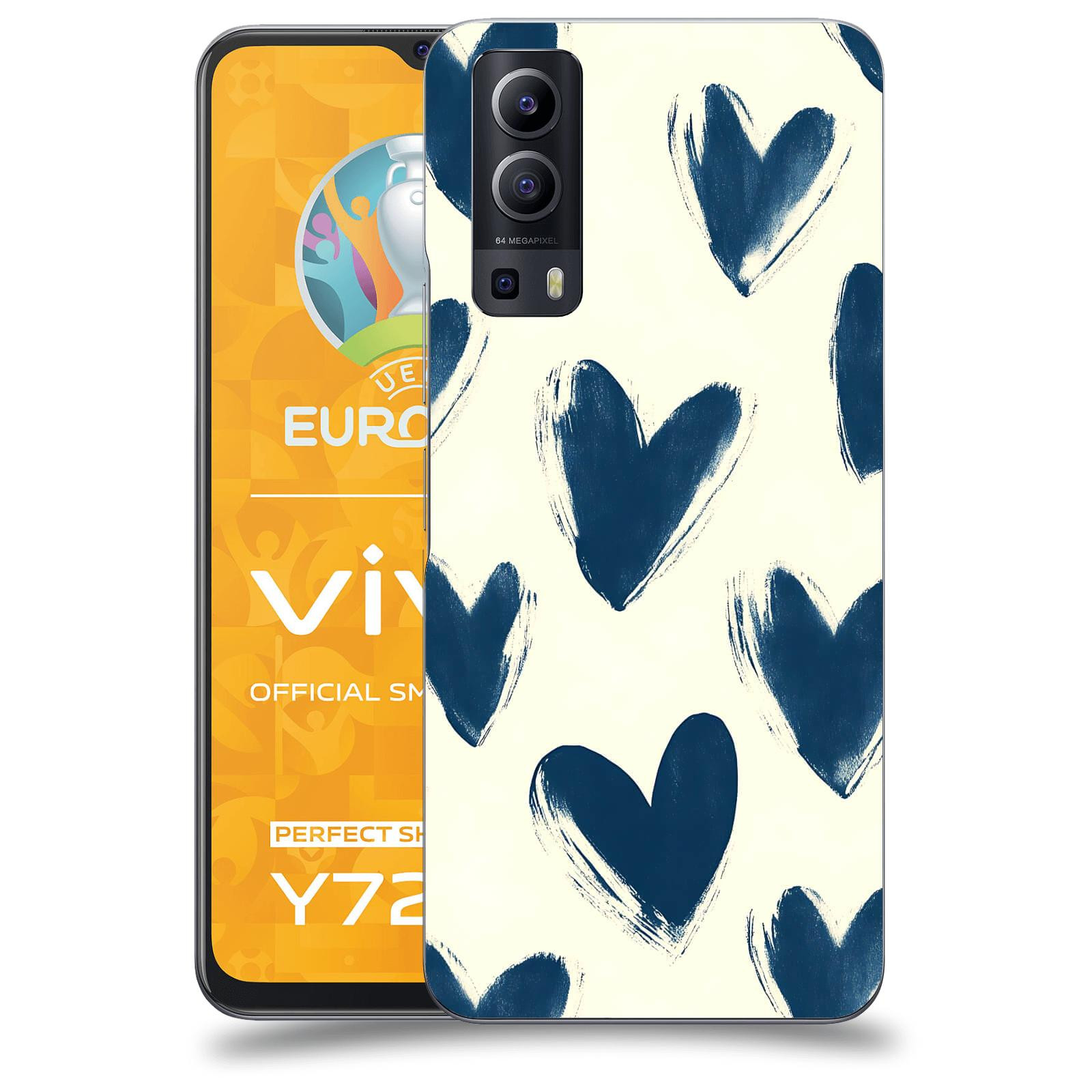 ACOVER Kryt na mobil Vivo Y72 5G - Blue hearts