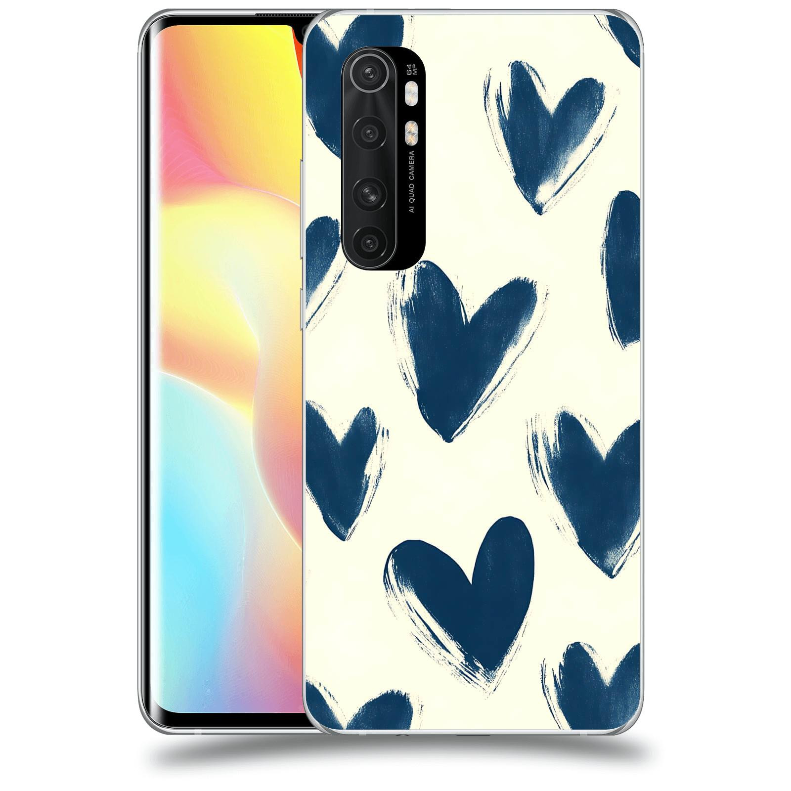 ACOVER Kryt na mobil Xiaomi Mi Note 10 Lite - Blue hearts