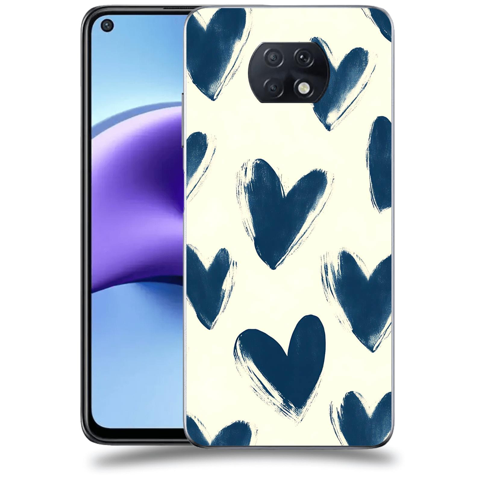 ACOVER Kryt na mobil Xiaomi Redmi Note 9T - Blue hearts