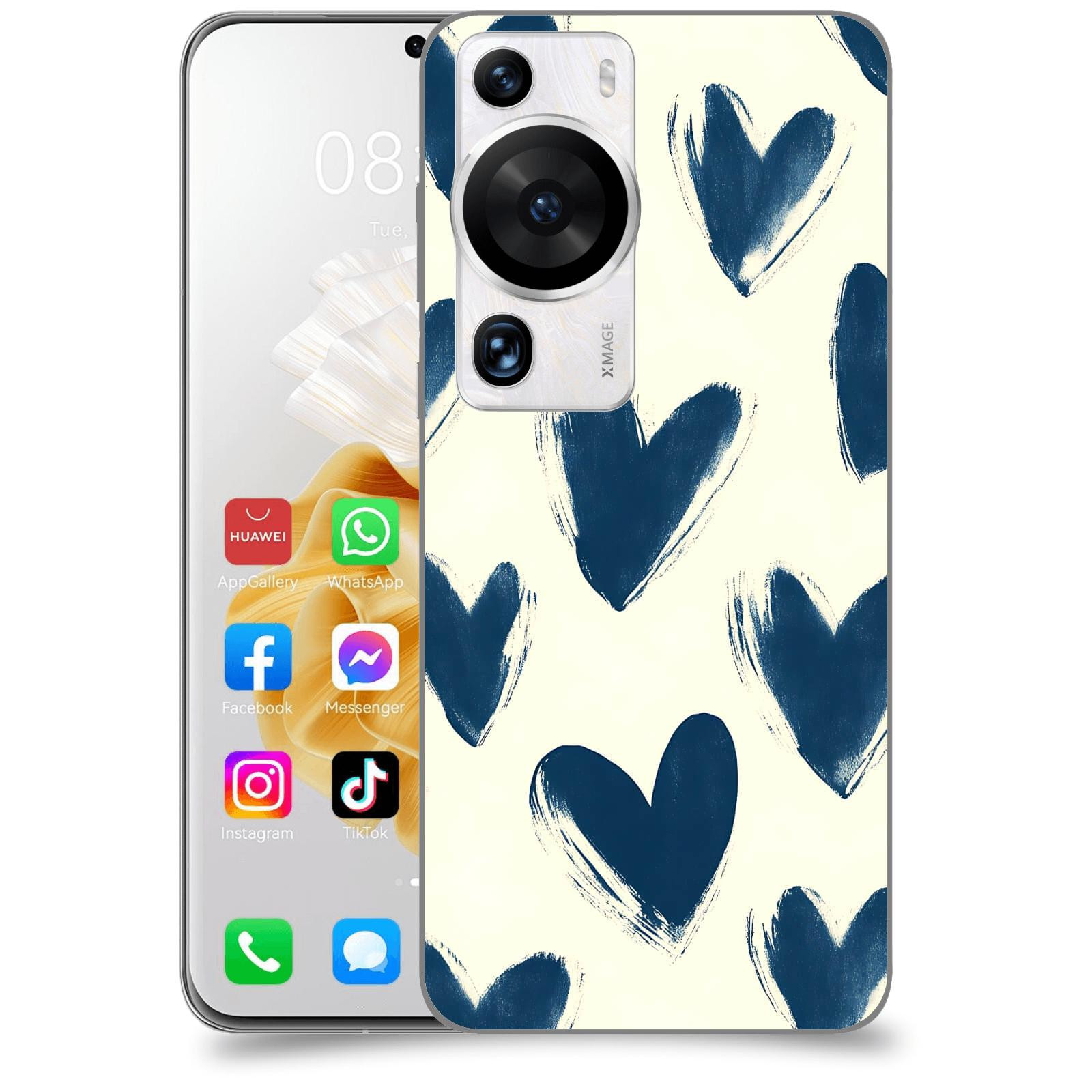 ACOVER Kryt na mobil Huawei P60 Pro - Blue hearts