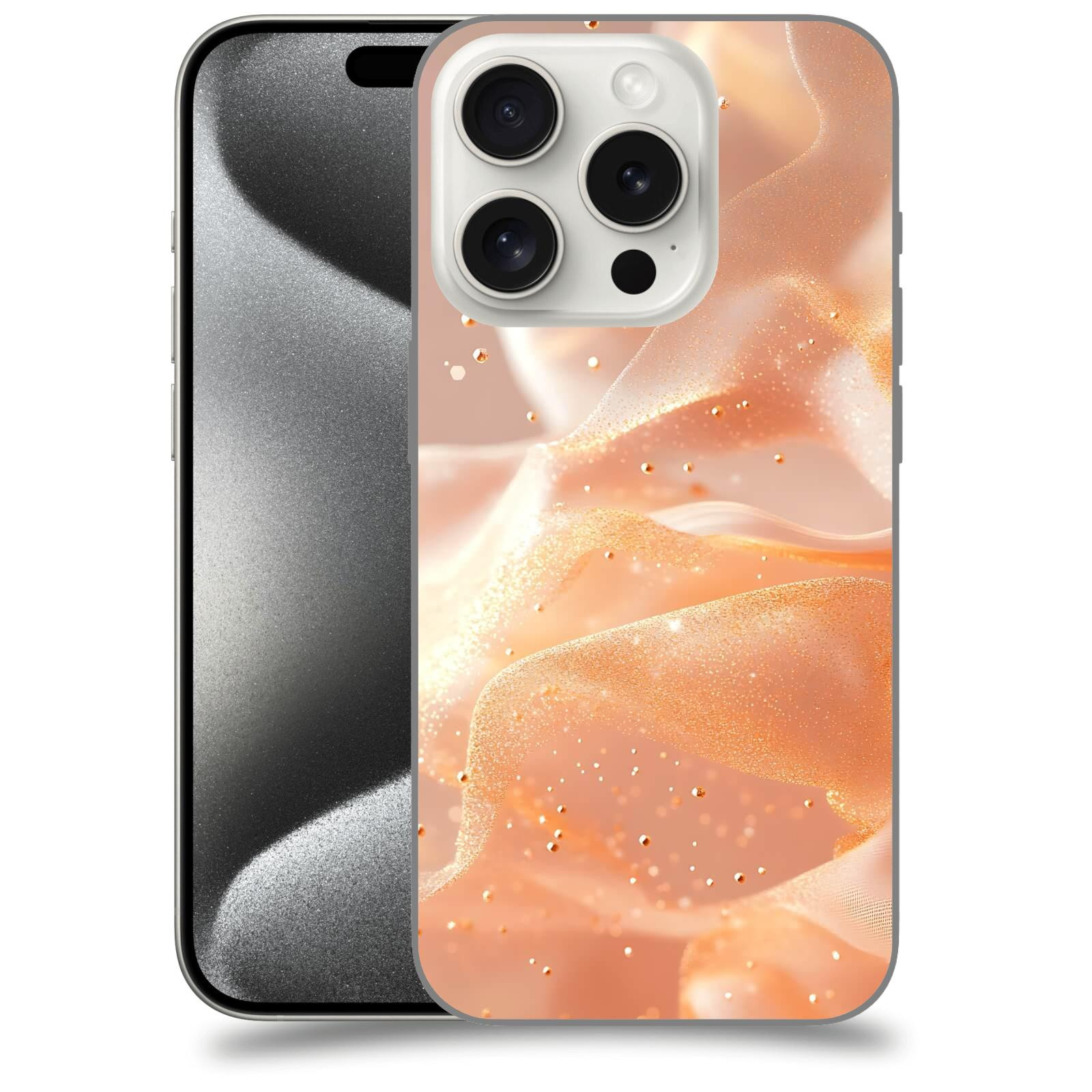 ACOVER Kryt na mobil Apple iPhone 15 pro - Éterický třpyt