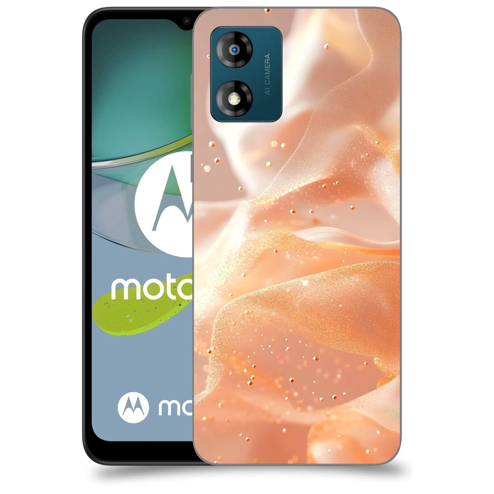 ACOVER Kryt na mobil Motorola Moto E13 - Éterický třpyt