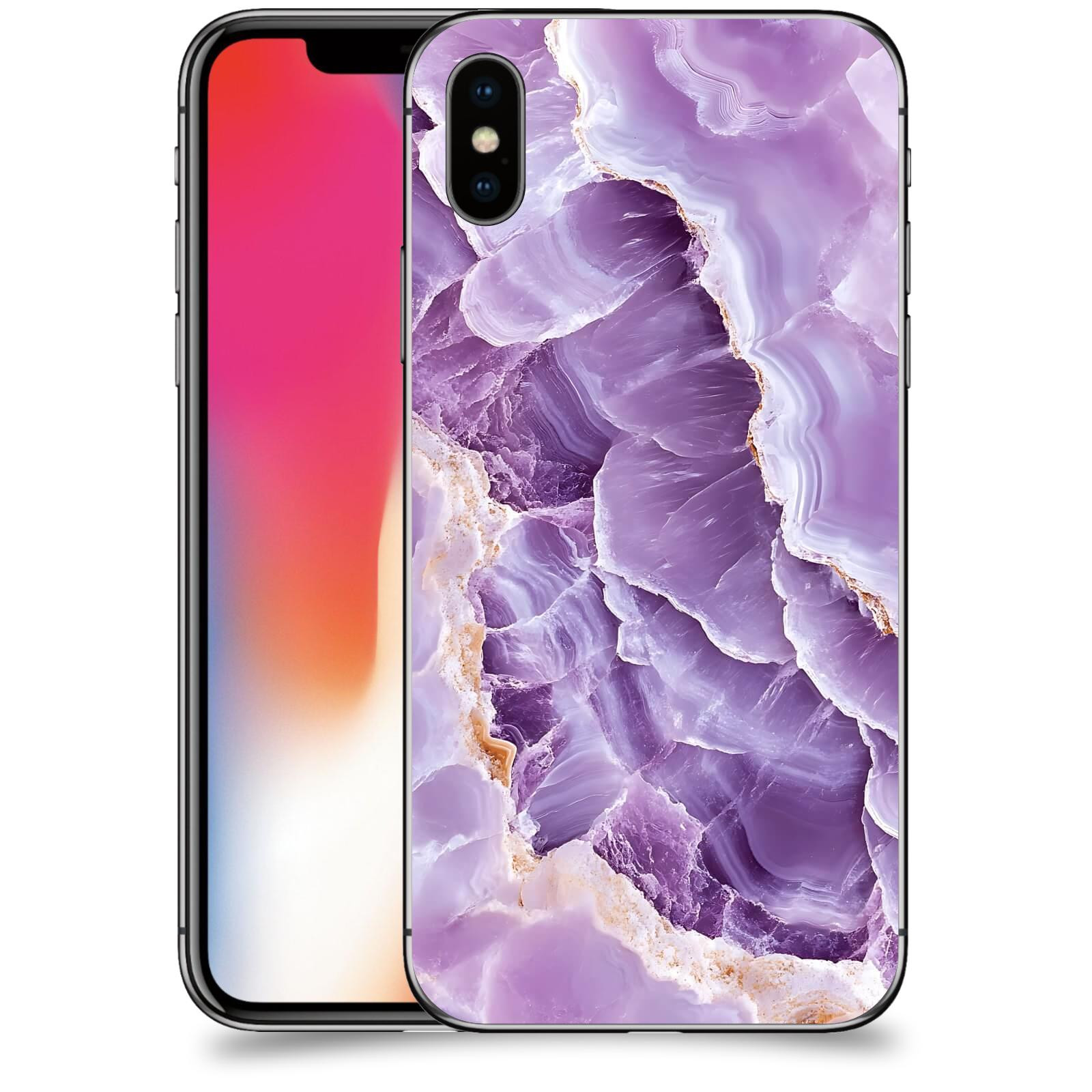 ACOVER Kryt na mobil Apple iPhone X/XS - Fialová krása