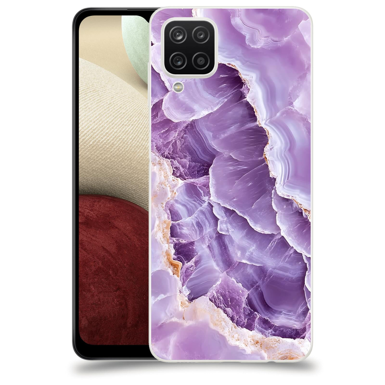 ACOVER Kryt na mobil Samsung Galaxy A12 A125F - Fialová krása